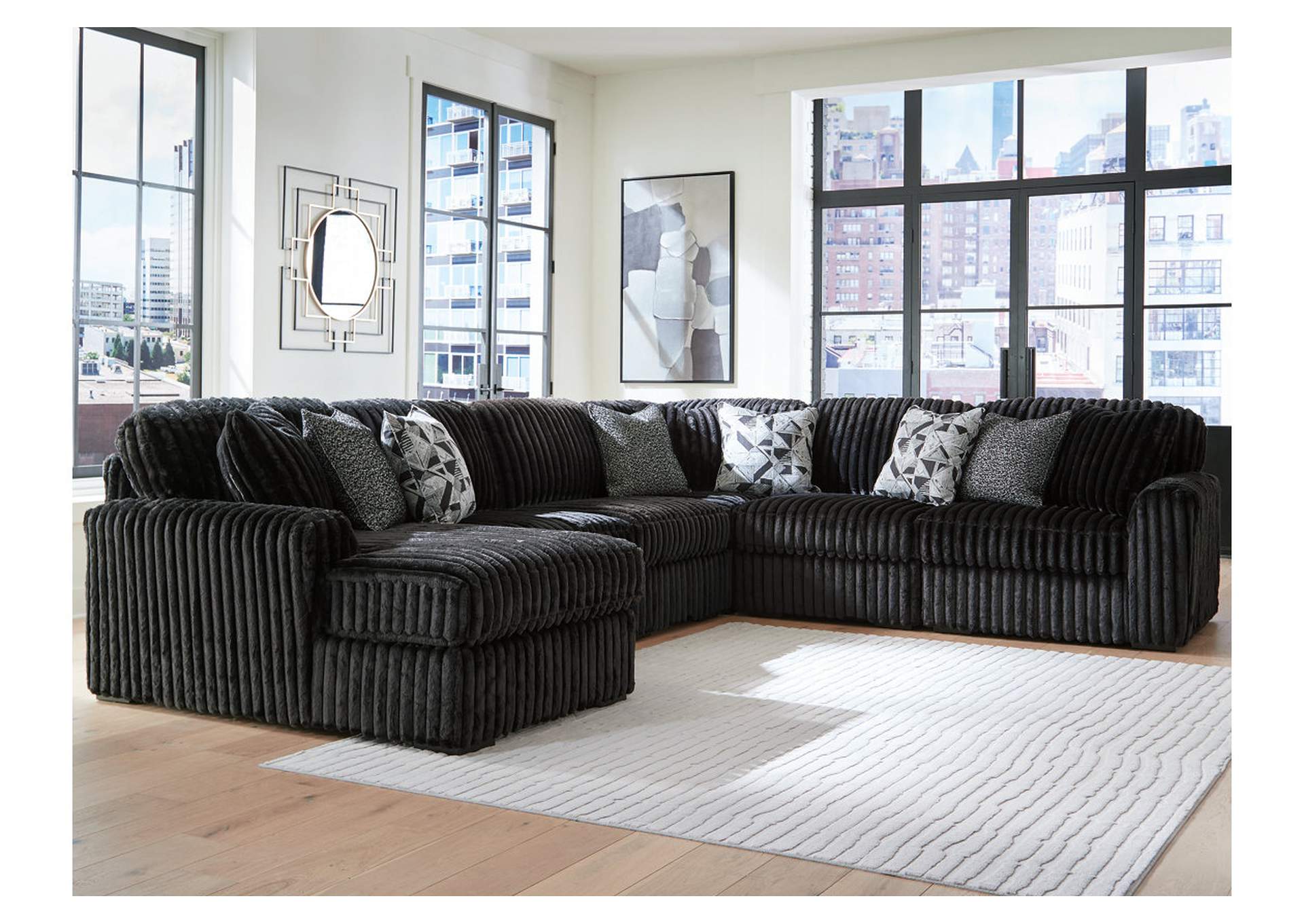 Midnight-Madness 6-Piece Sectional with Chaise image 2