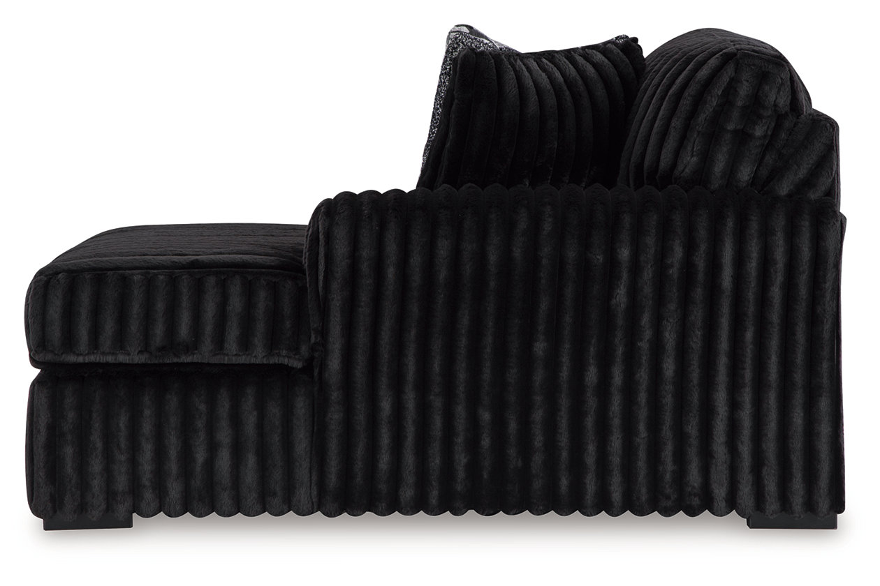 Midnight-Madness 3-Piece Sectional with Chaise