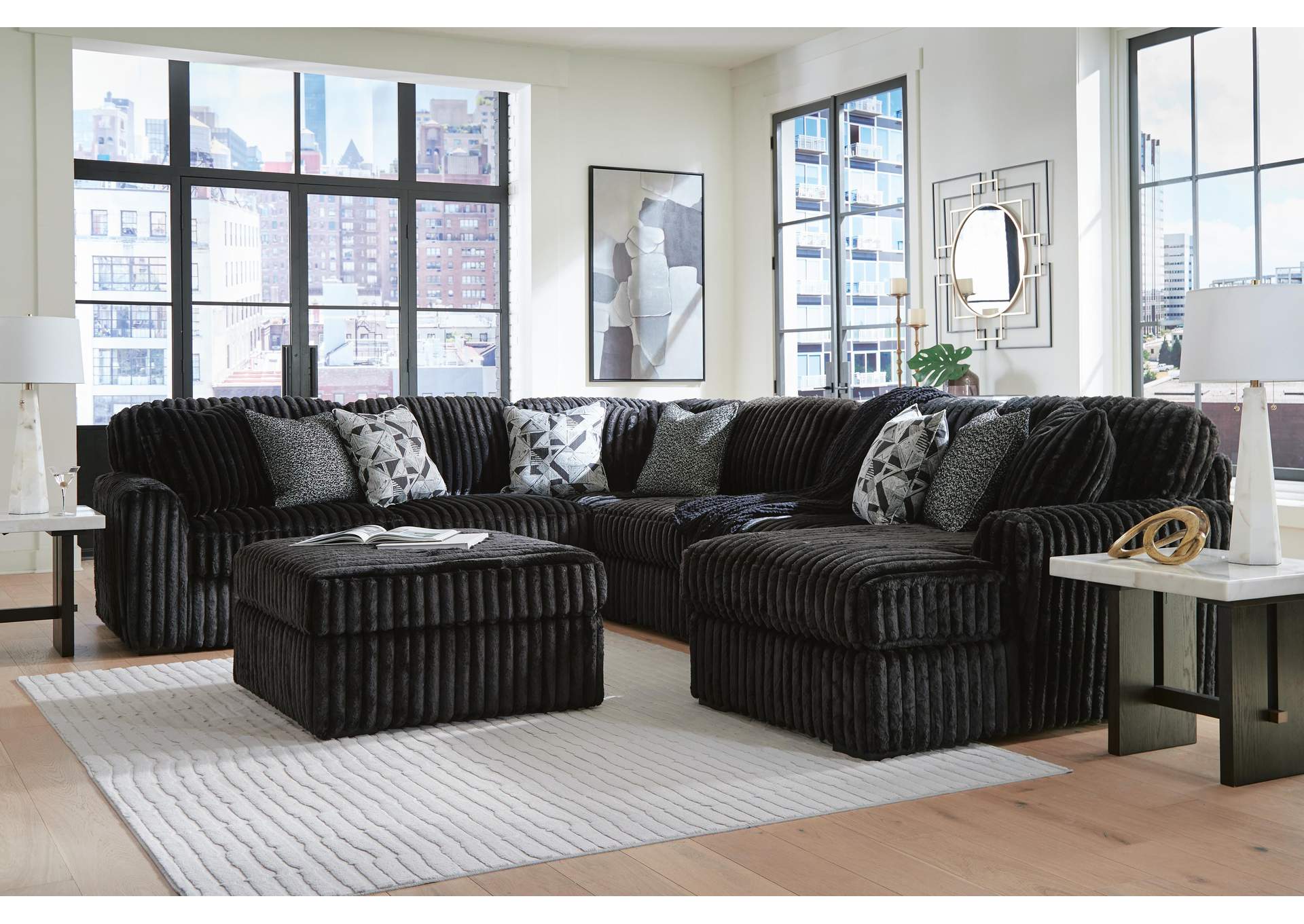 Midnight-Madness 6-Piece Sectional with Chaise image 5
