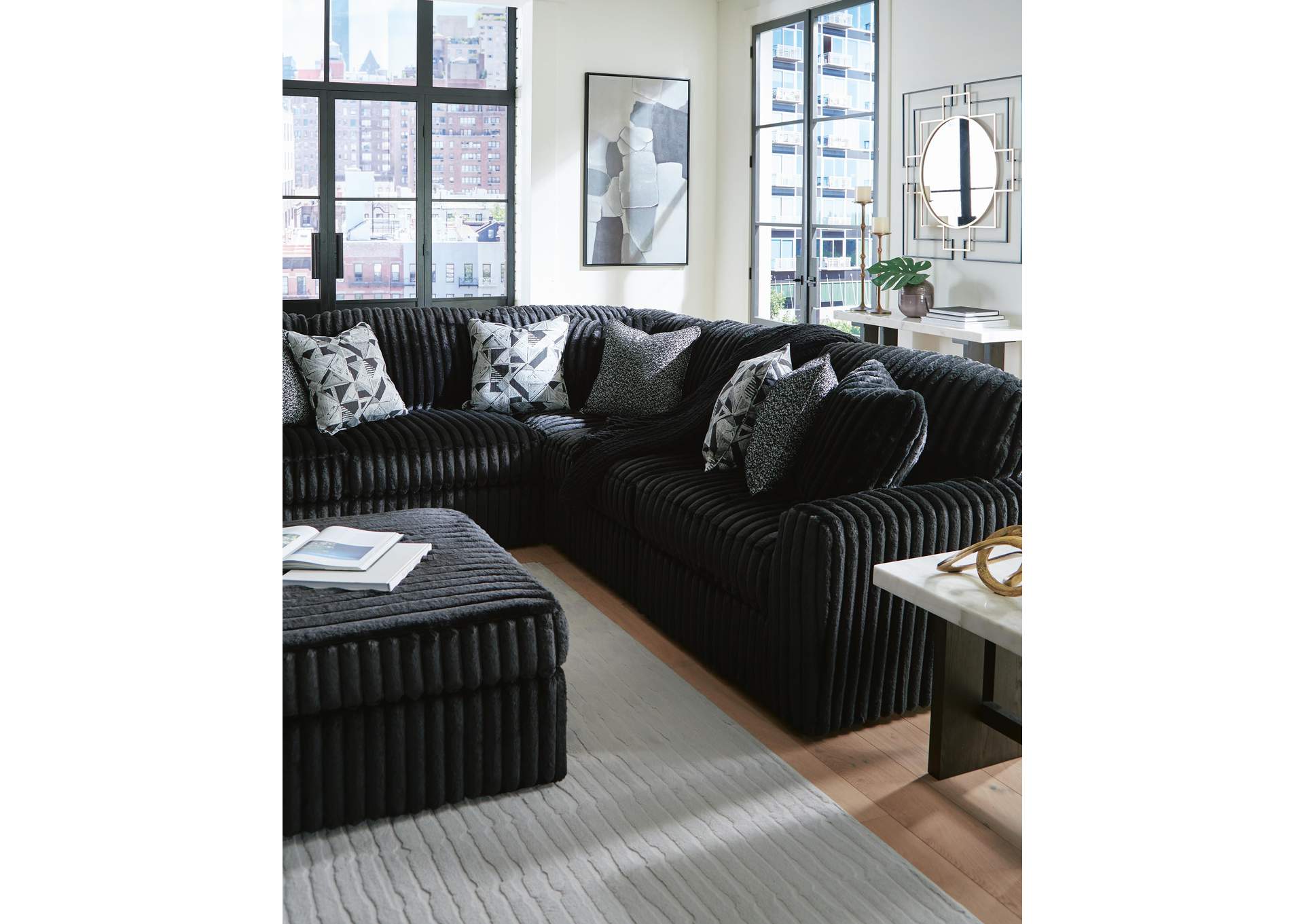 Midnight-Madness 6-Piece Sectional with Chaise image 6