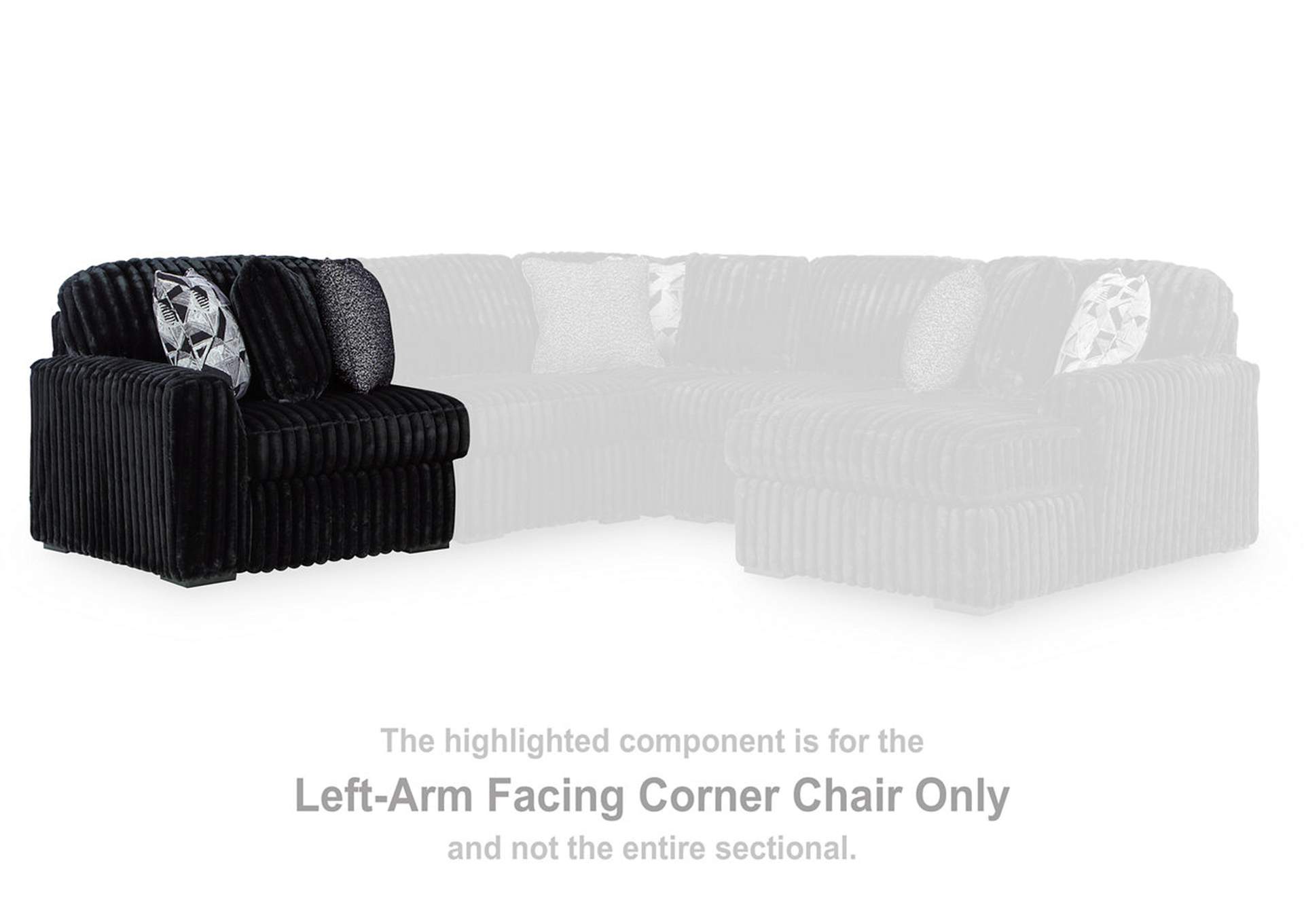 Midnight-Madness 4-Piece Sectional image 1