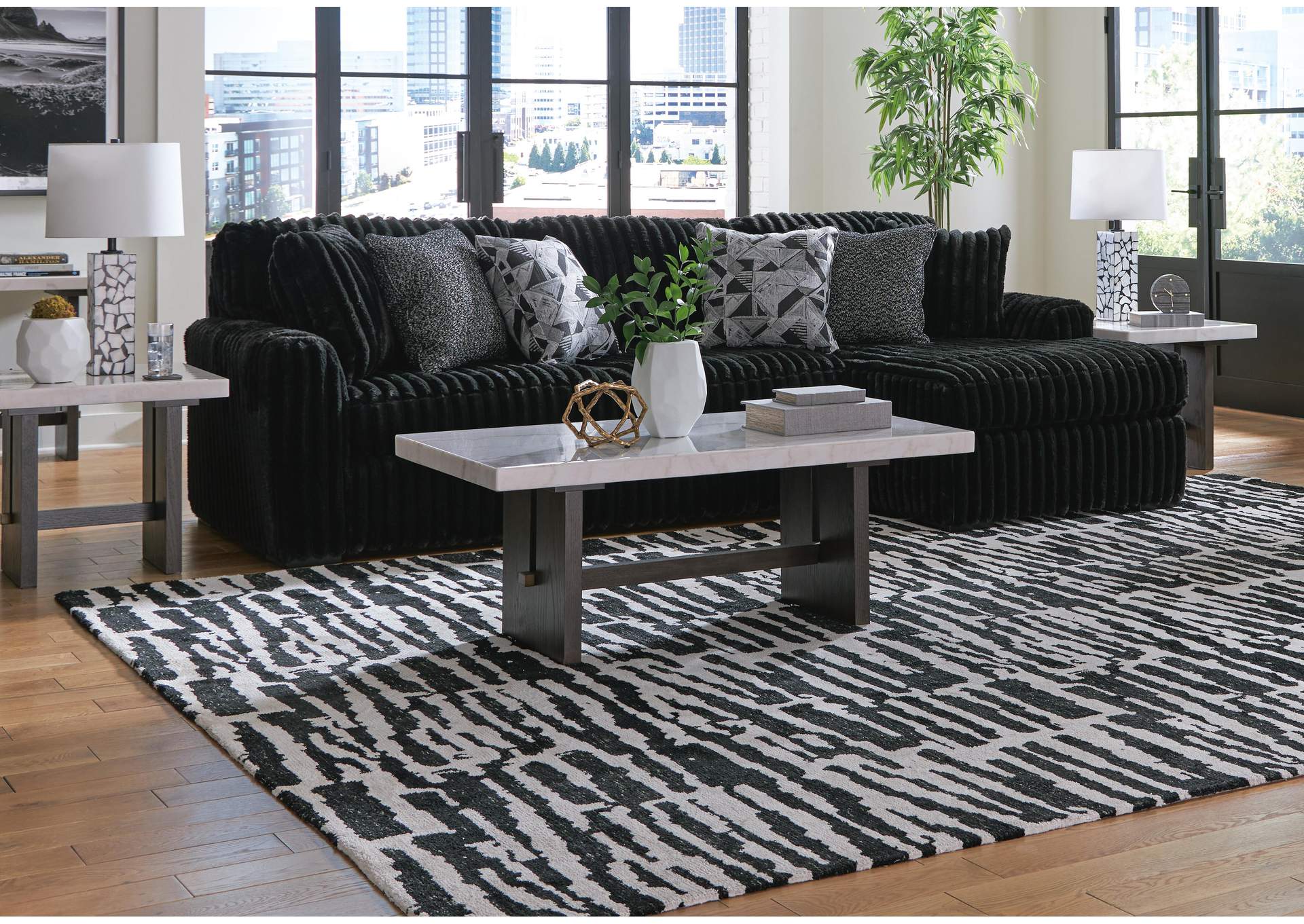 Midnight-Madness 3-Piece Sectional with Chaise image 5