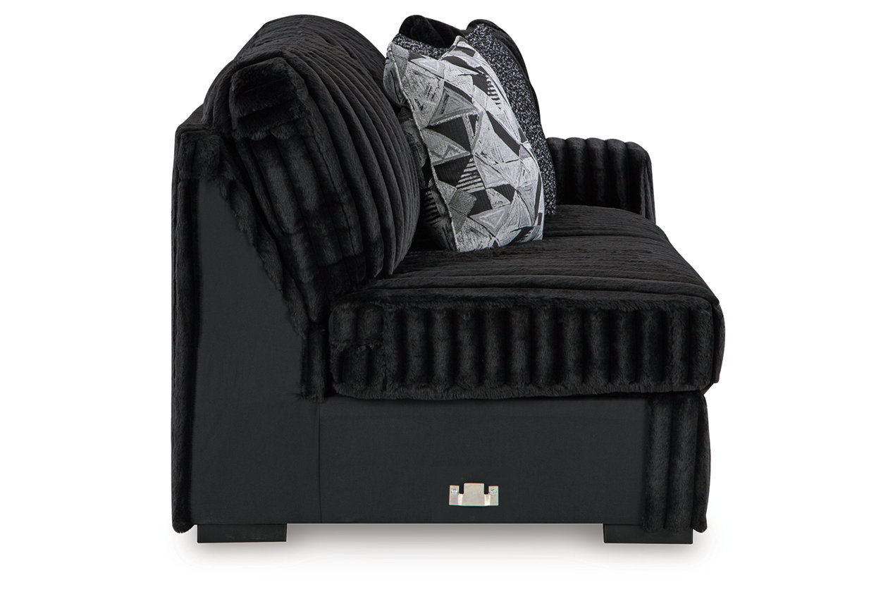 Midnight-Madness 3-Piece Sectional with Chaise