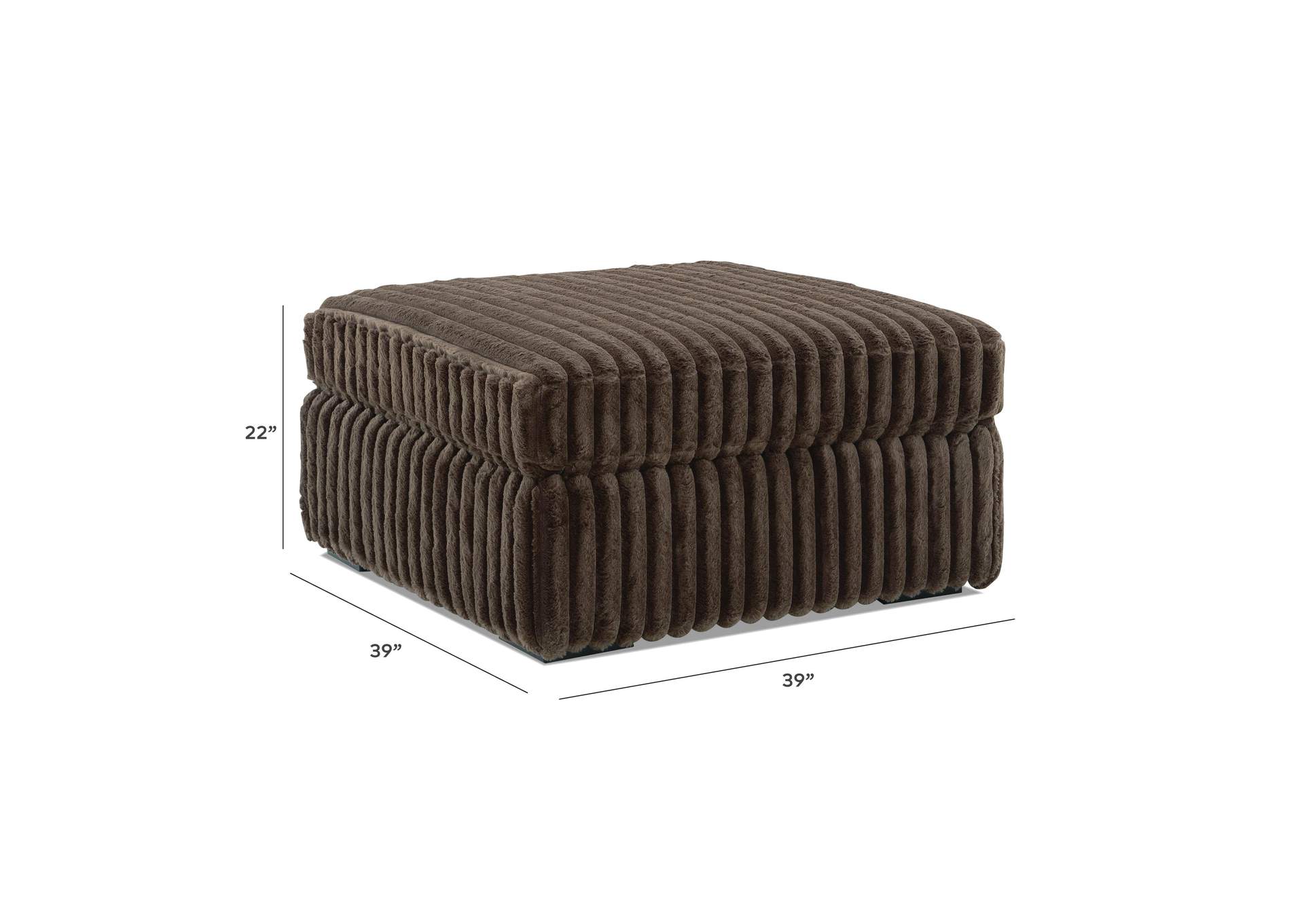 Midnight-Madness Oversized Accent Ottoman image 6
