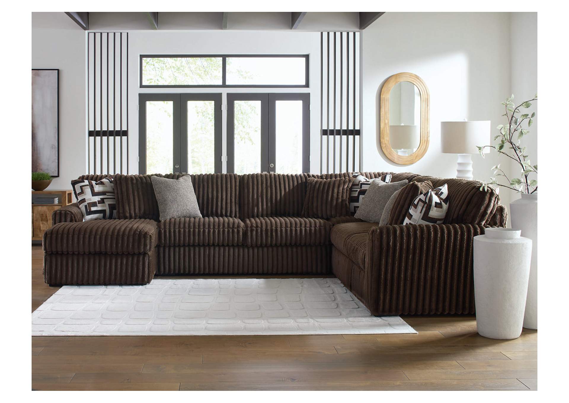 Midnight-Madness 4-Piece Sectional with Chaise image 2