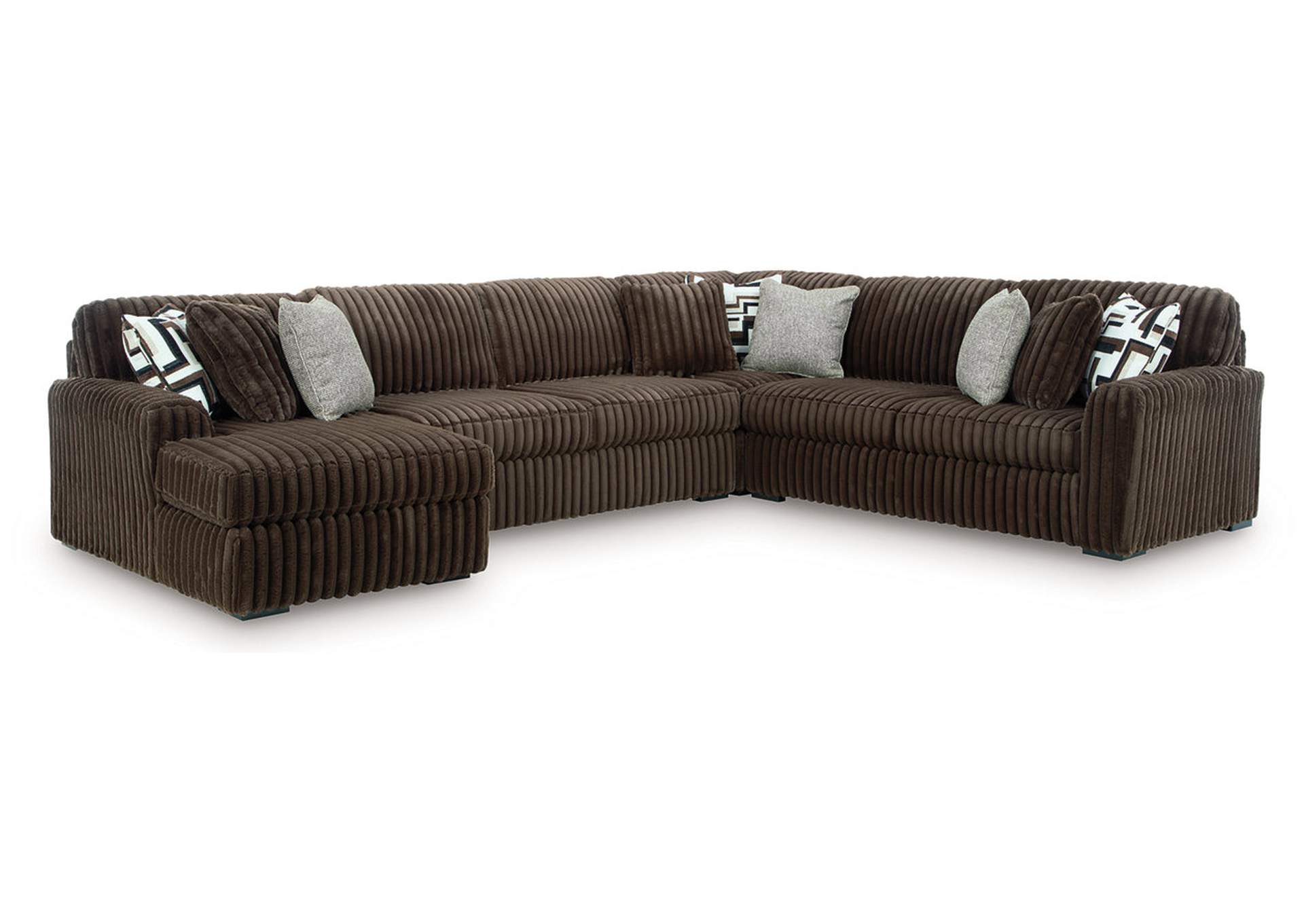 Midnight-Madness 4-Piece Sectional with Chaise image 1