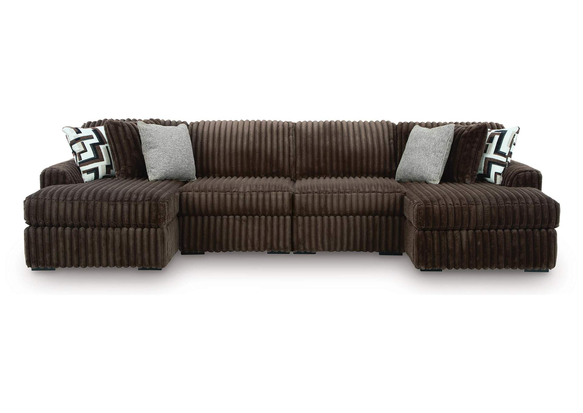 Midnight-Madness 4-Piece Double Chaise Sectional image 1