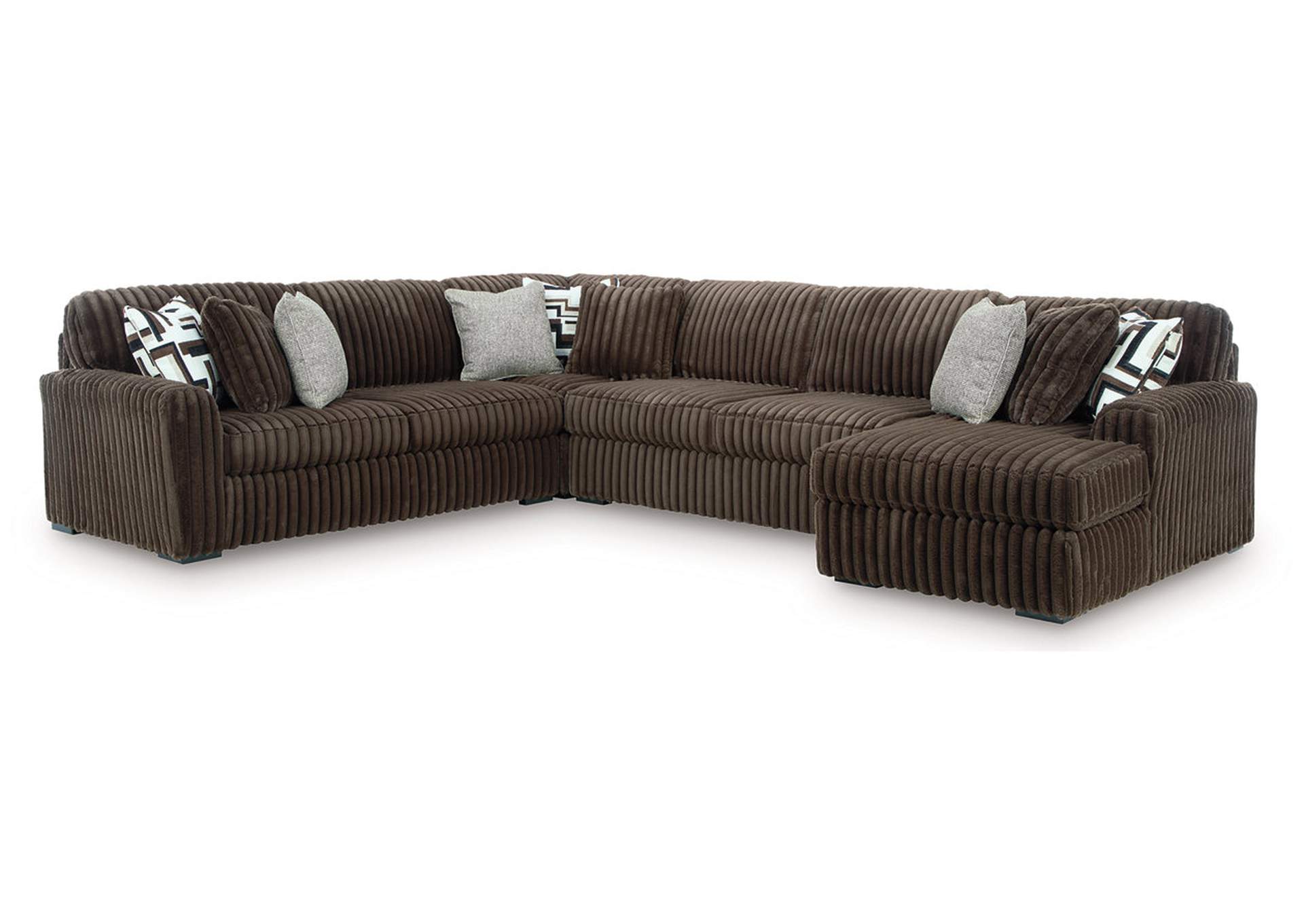 Midnight-Madness 4-Piece Sectional with Chaise image 1