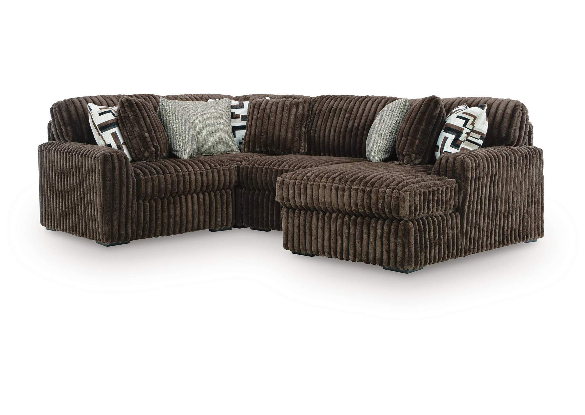 Midnight-Madness 4-Piece Sectional with Chaise image 1
