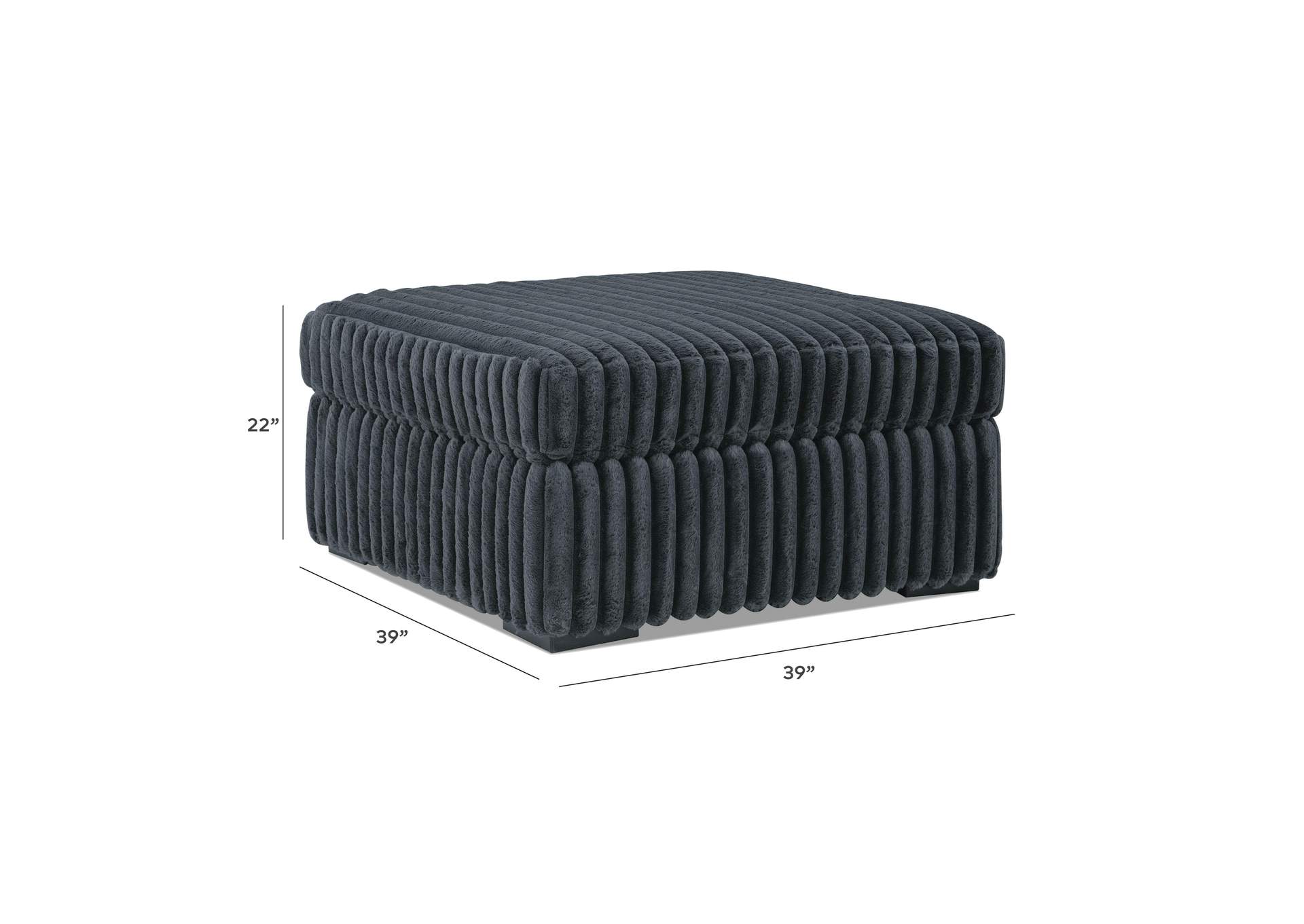 Midnight-Madness Oversized Accent Ottoman image 8