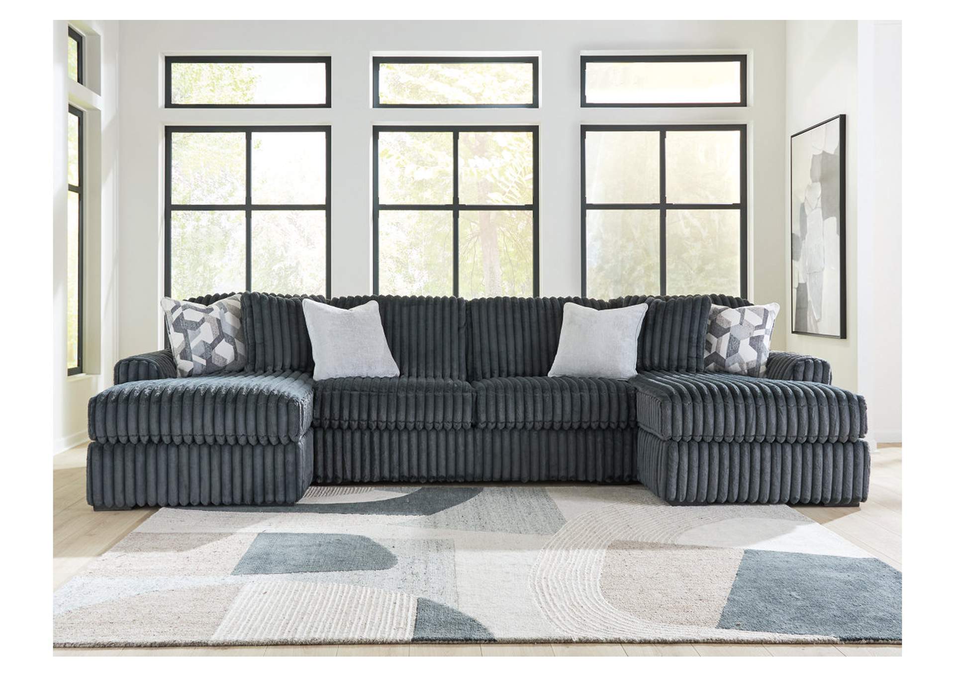 Midnight-Madness 3-Piece Double Chaise Sectional image 2