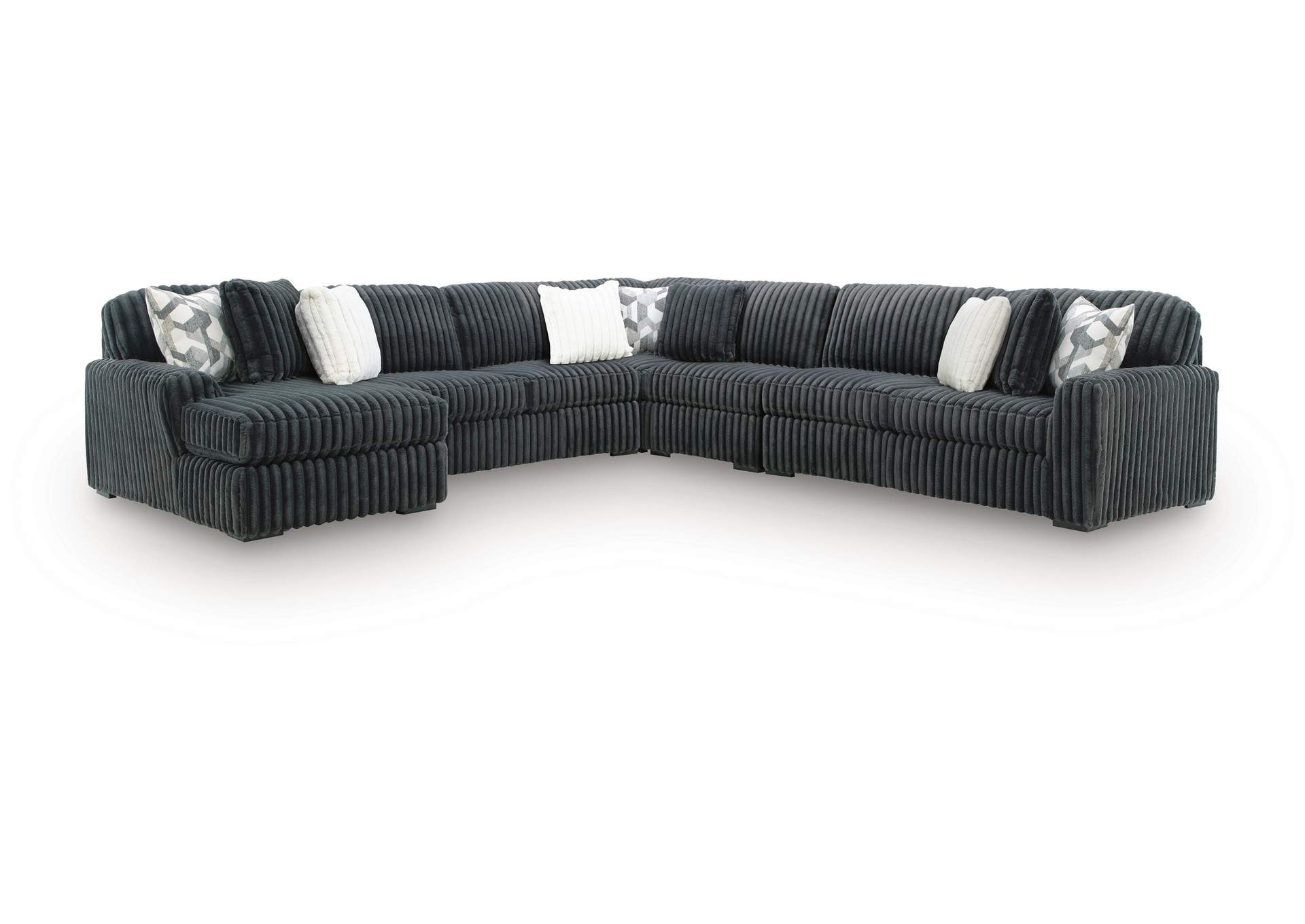 Midnight-Madness 5-Piece Sectional with Chaise image 1