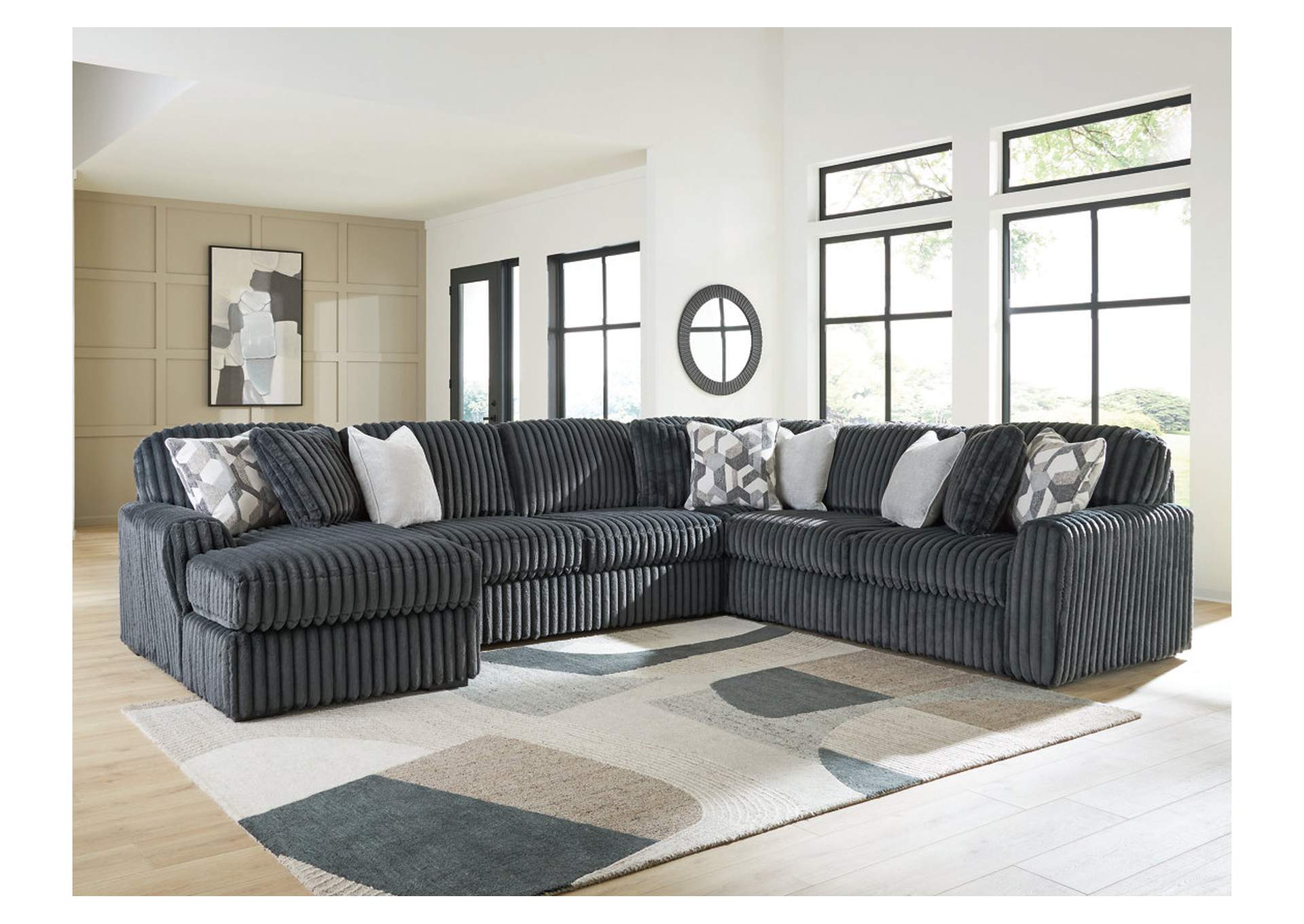 Midnight-Madness 4-Piece Sectional with Chaise image 2