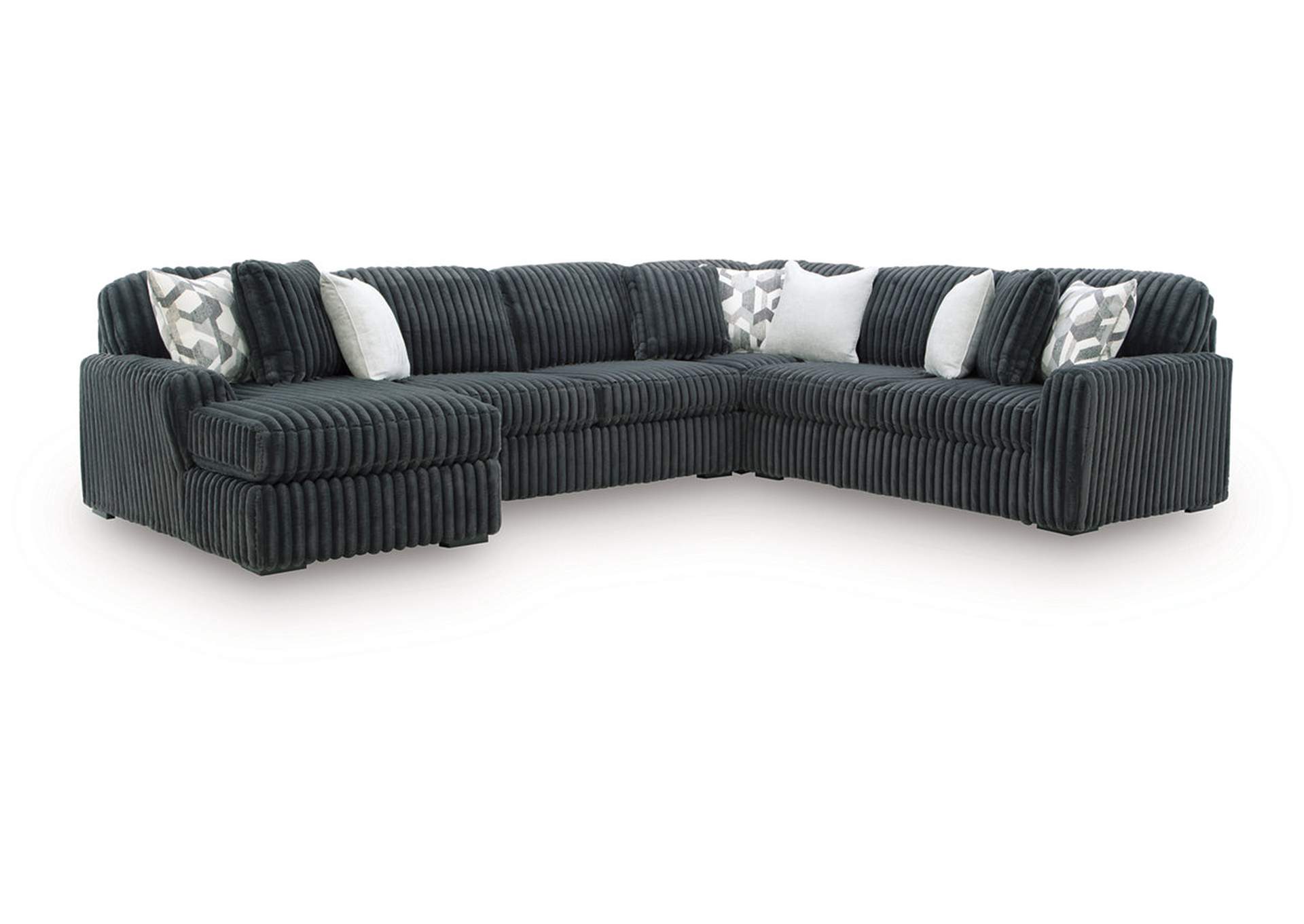 Midnight-Madness 4-Piece Sectional with Chaise image 1