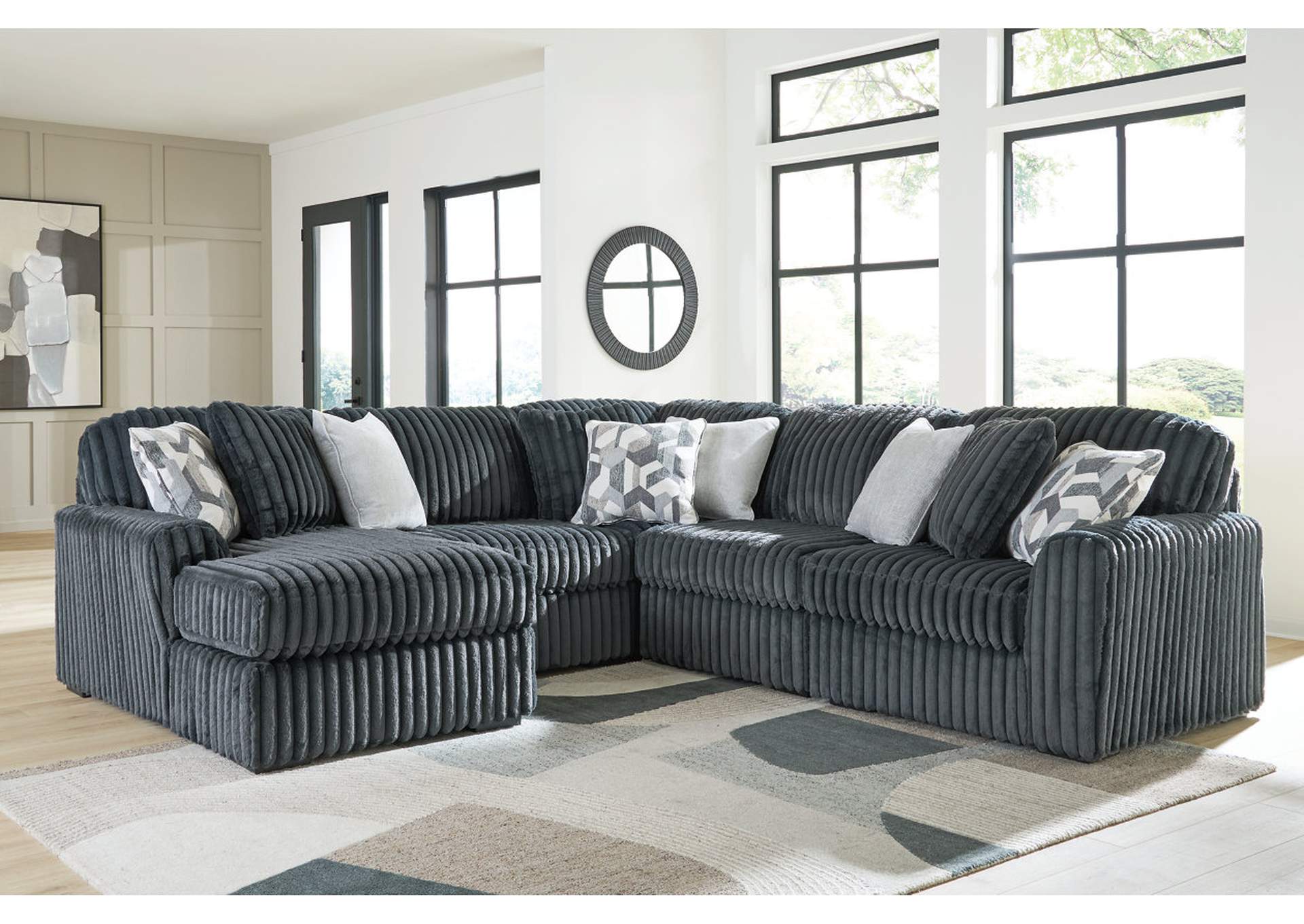 Midnight-Madness 5-Piece Sectional with Chaise image 2