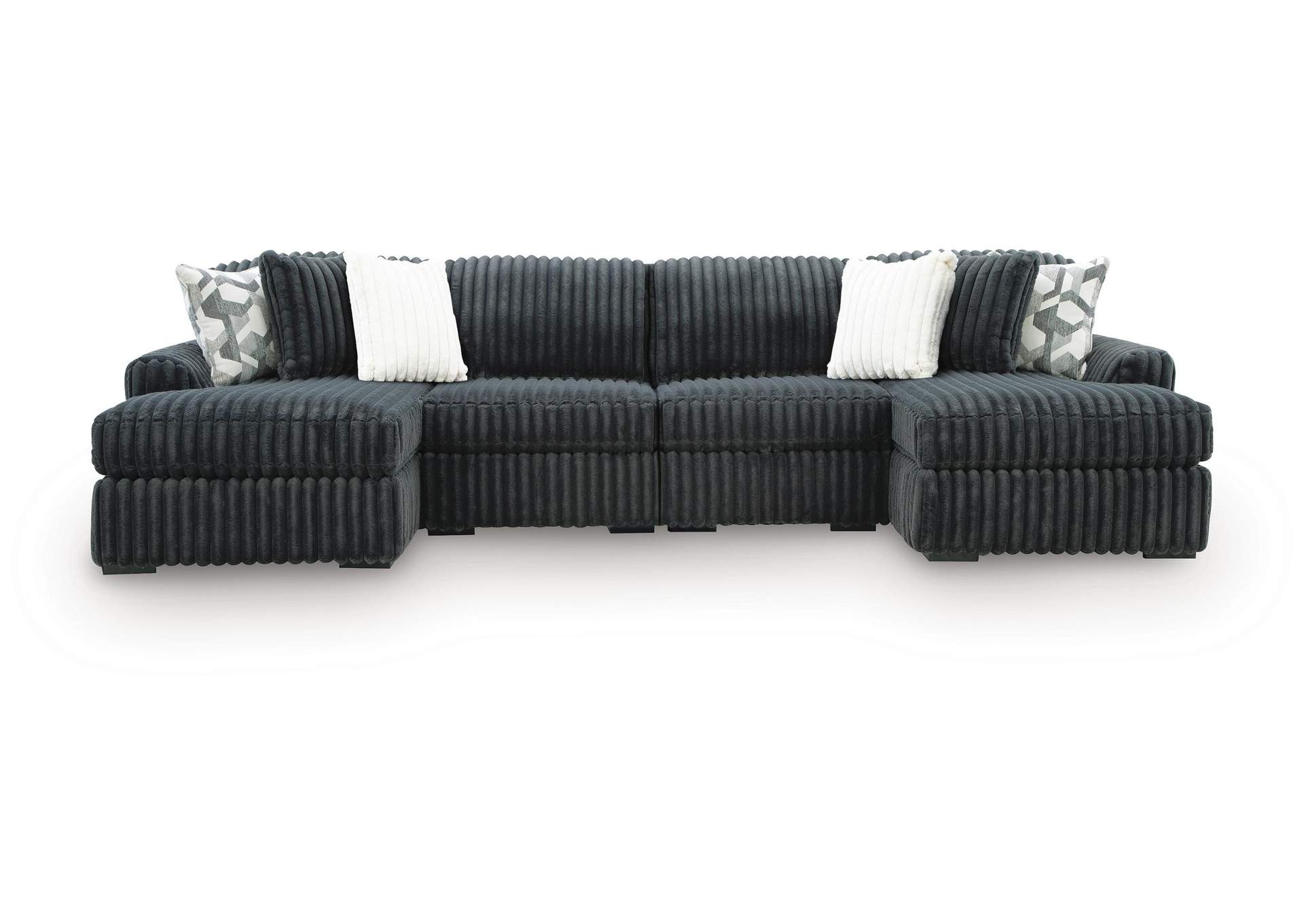 Midnight-Madness 4-Piece Double Chaise Sectional image 1