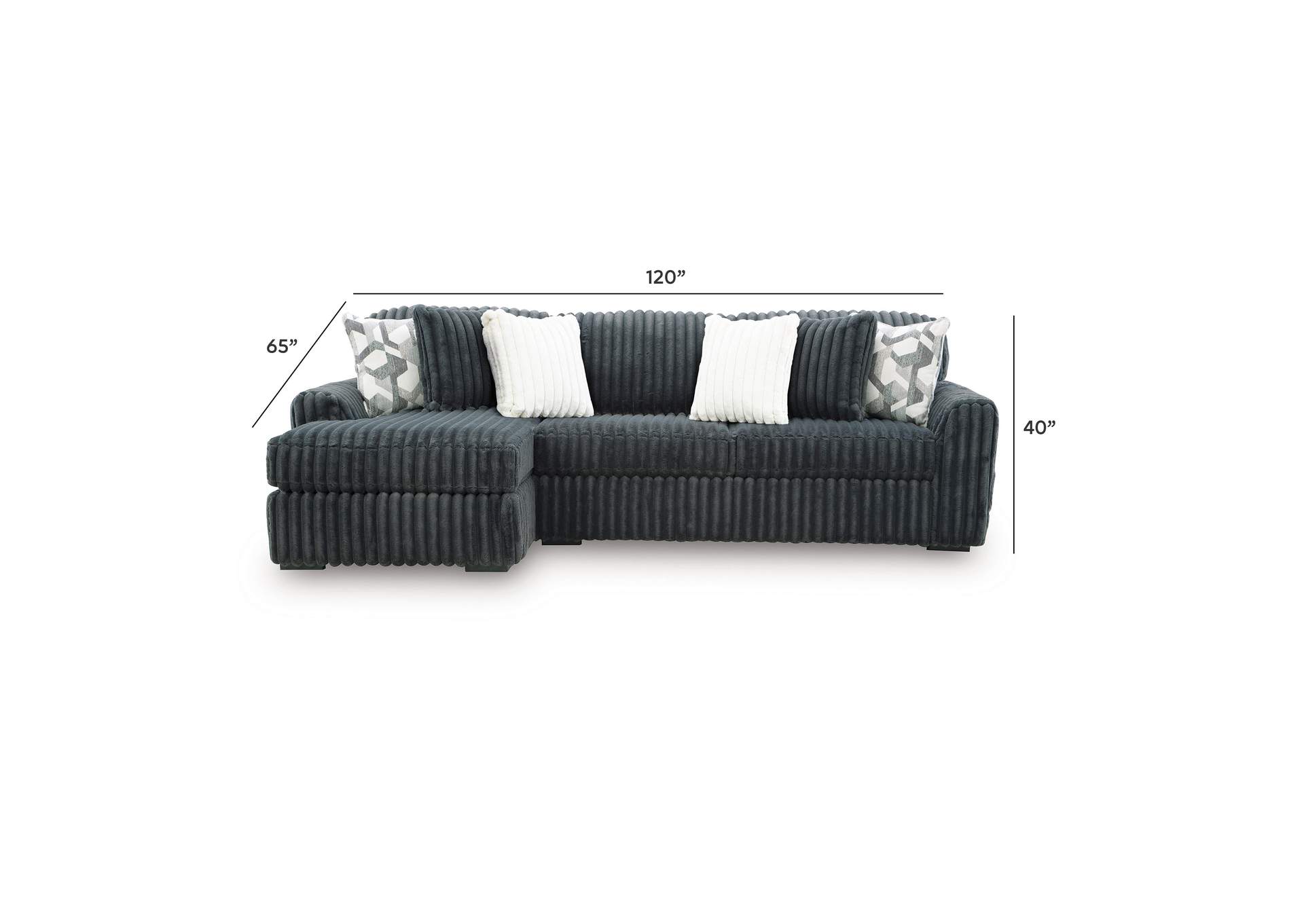 Midnight-Madness 2-Piece Sectional Sofa Chaise image 8