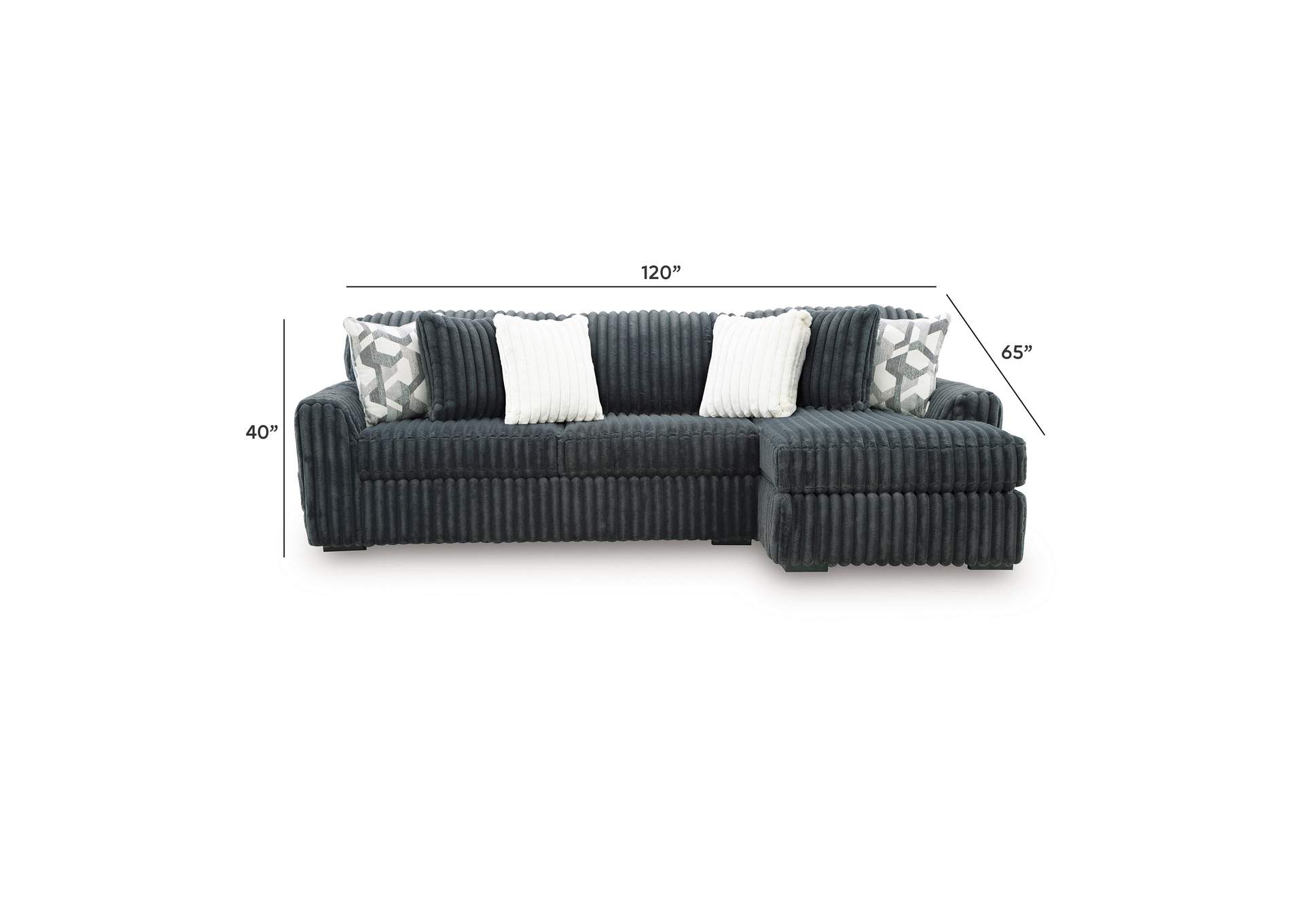 Midnight-Madness 2-Piece Sectional Sofa Chaise image 8