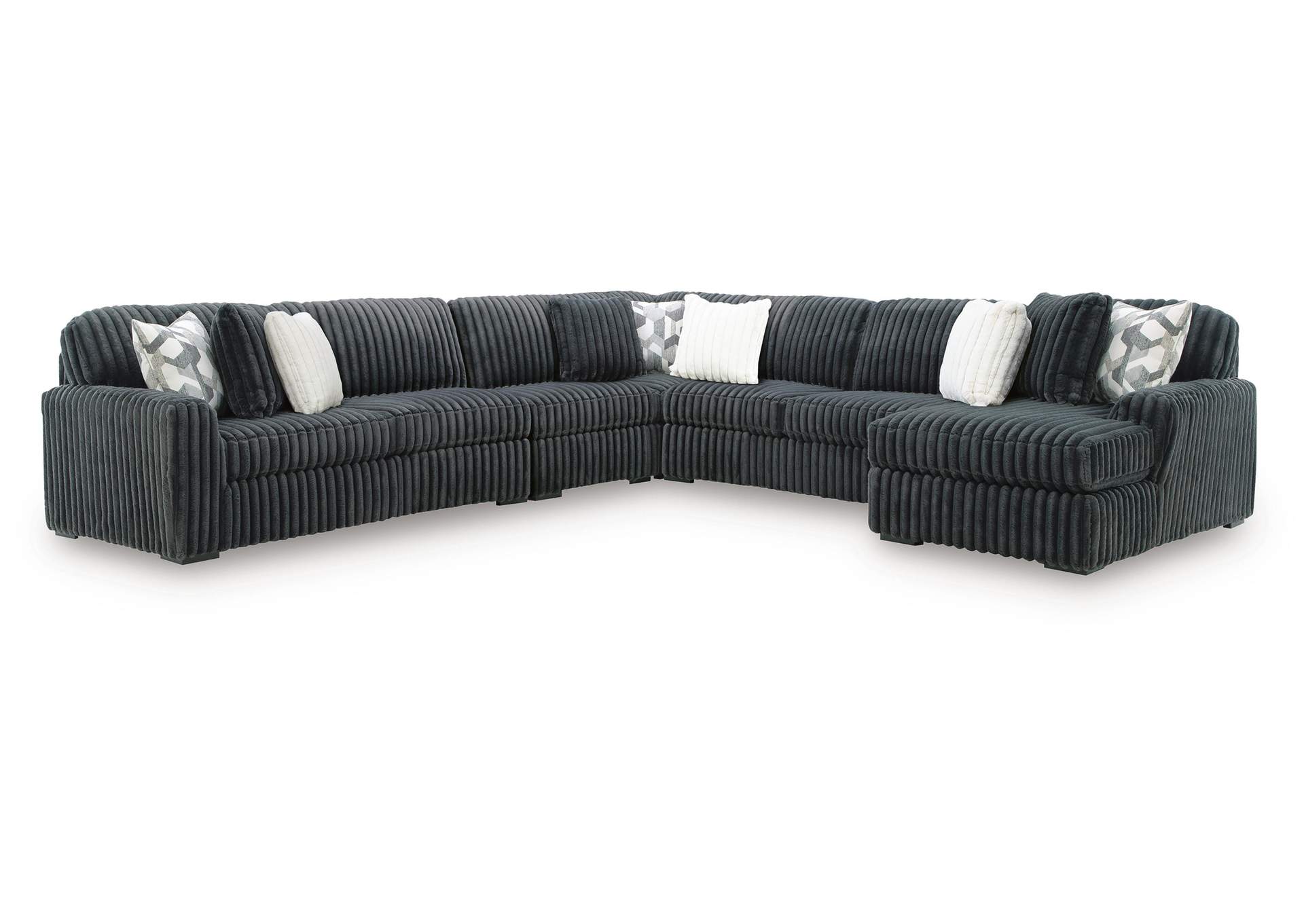 Midnight-Madness 5-Piece Sectional with Chaise image 1