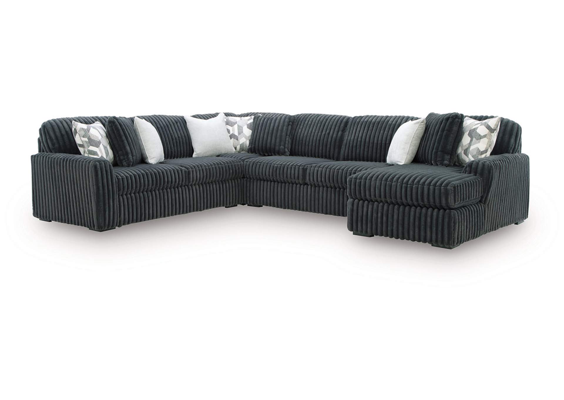 Midnight-Madness 4-Piece Sectional with Chaise image 1