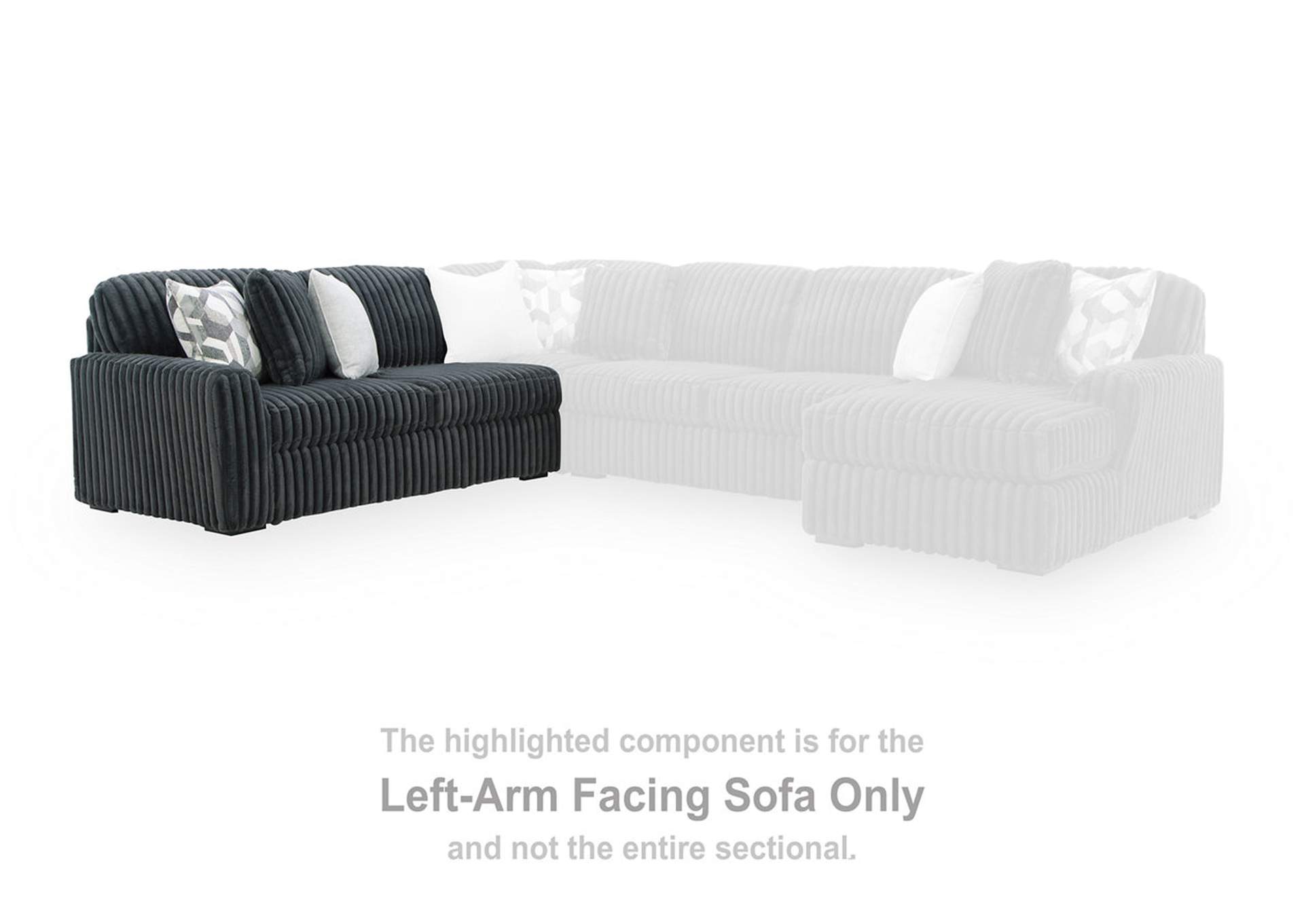 Midnight-Madness 5-Piece Sectional with Chaise image 4
