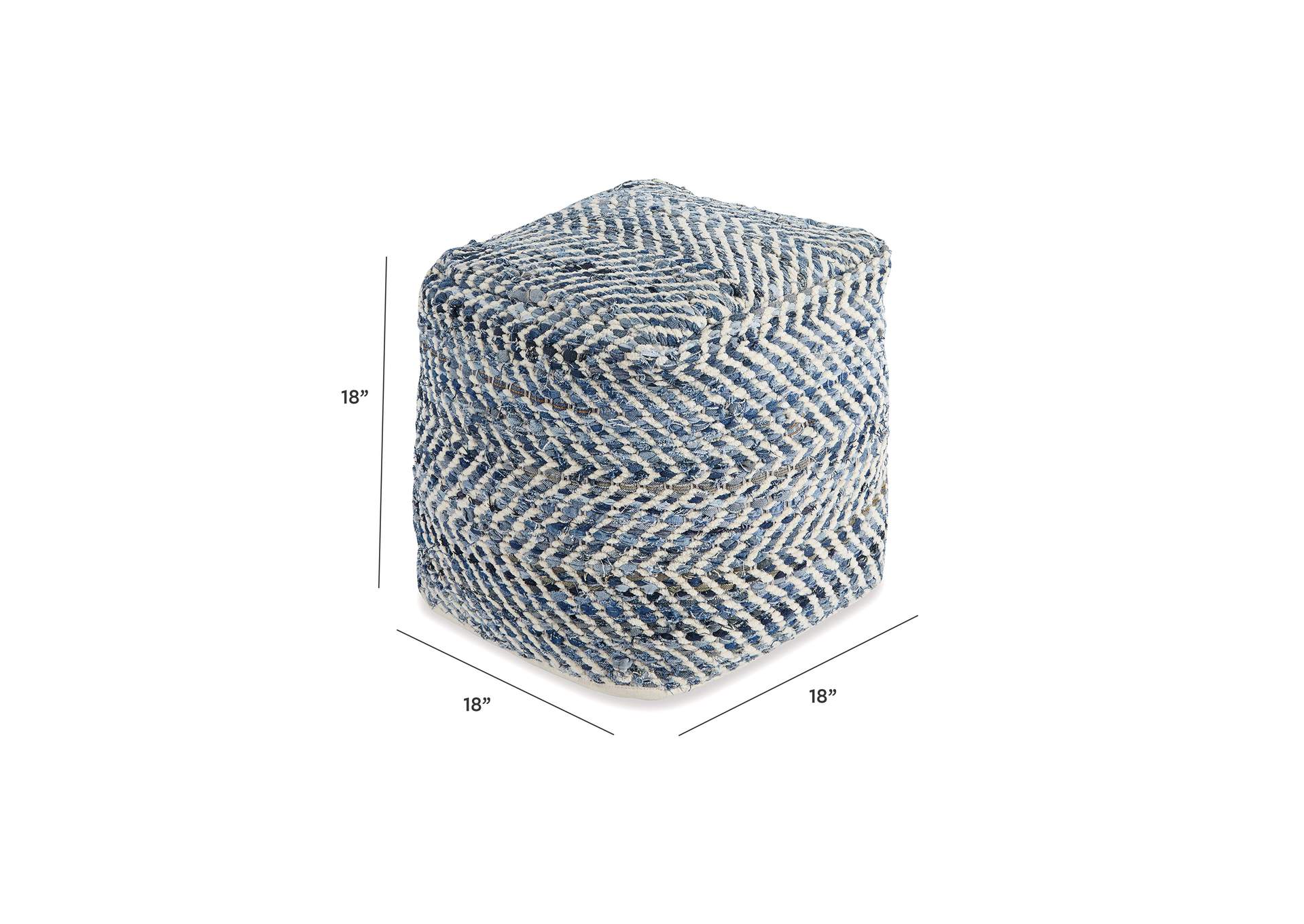 Chevron Pouf image 4