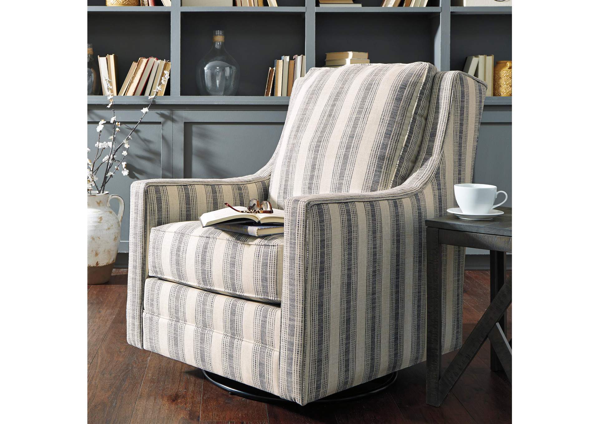Kambria Swivel Glider Accent Chair image 4