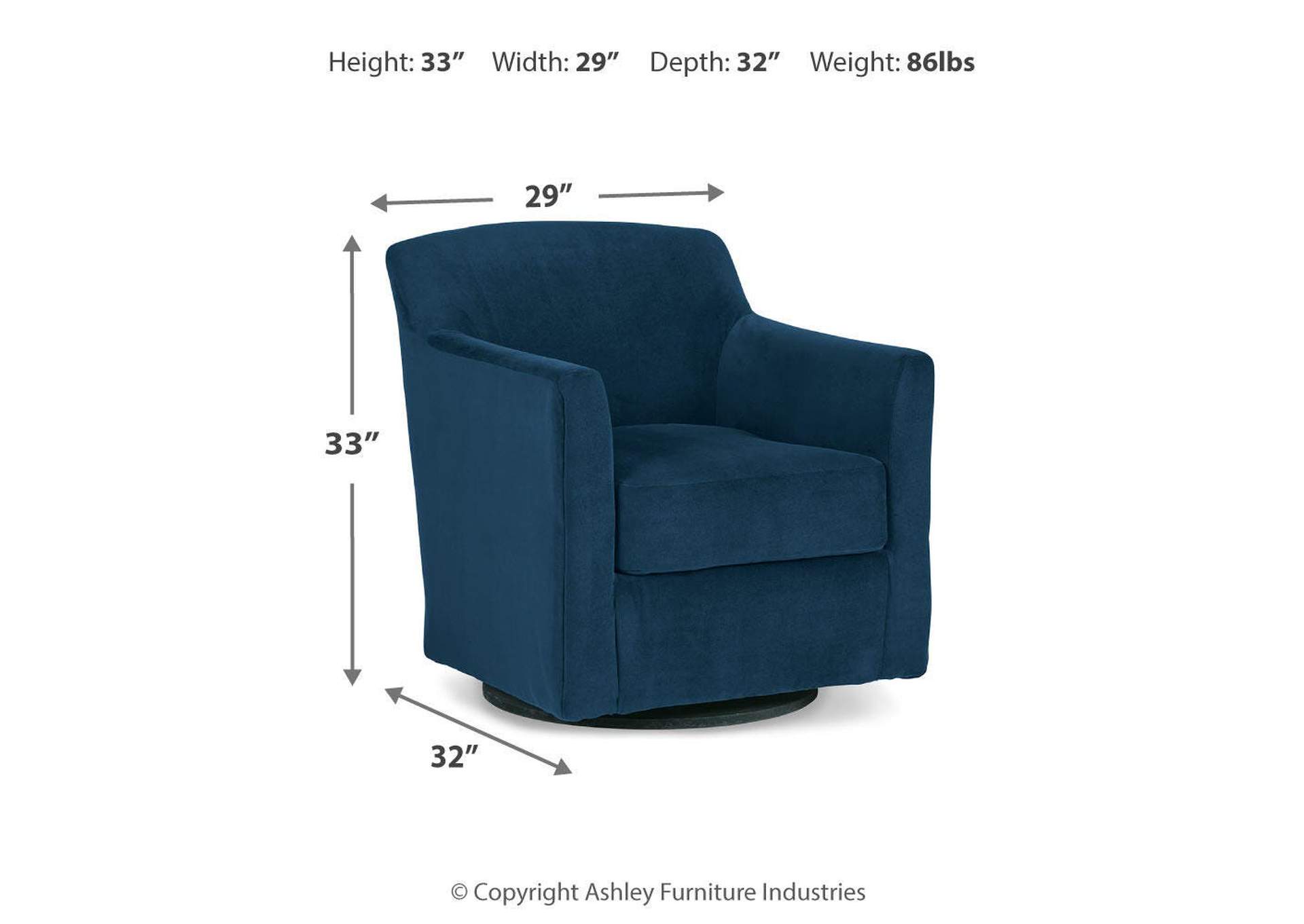Bradney Swivel Accent Chair image 6