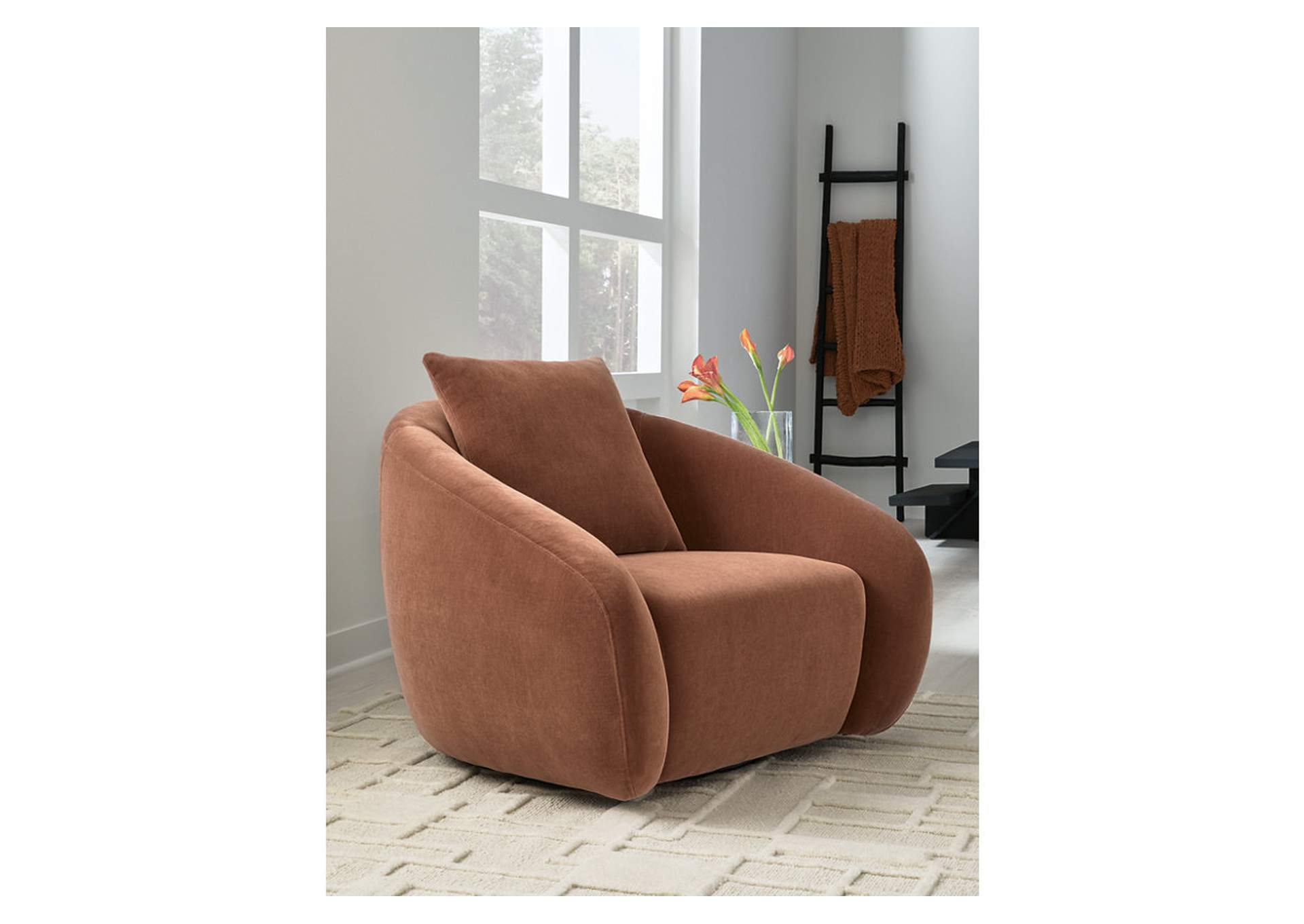 Yahya Swivel Accent Chair image 2