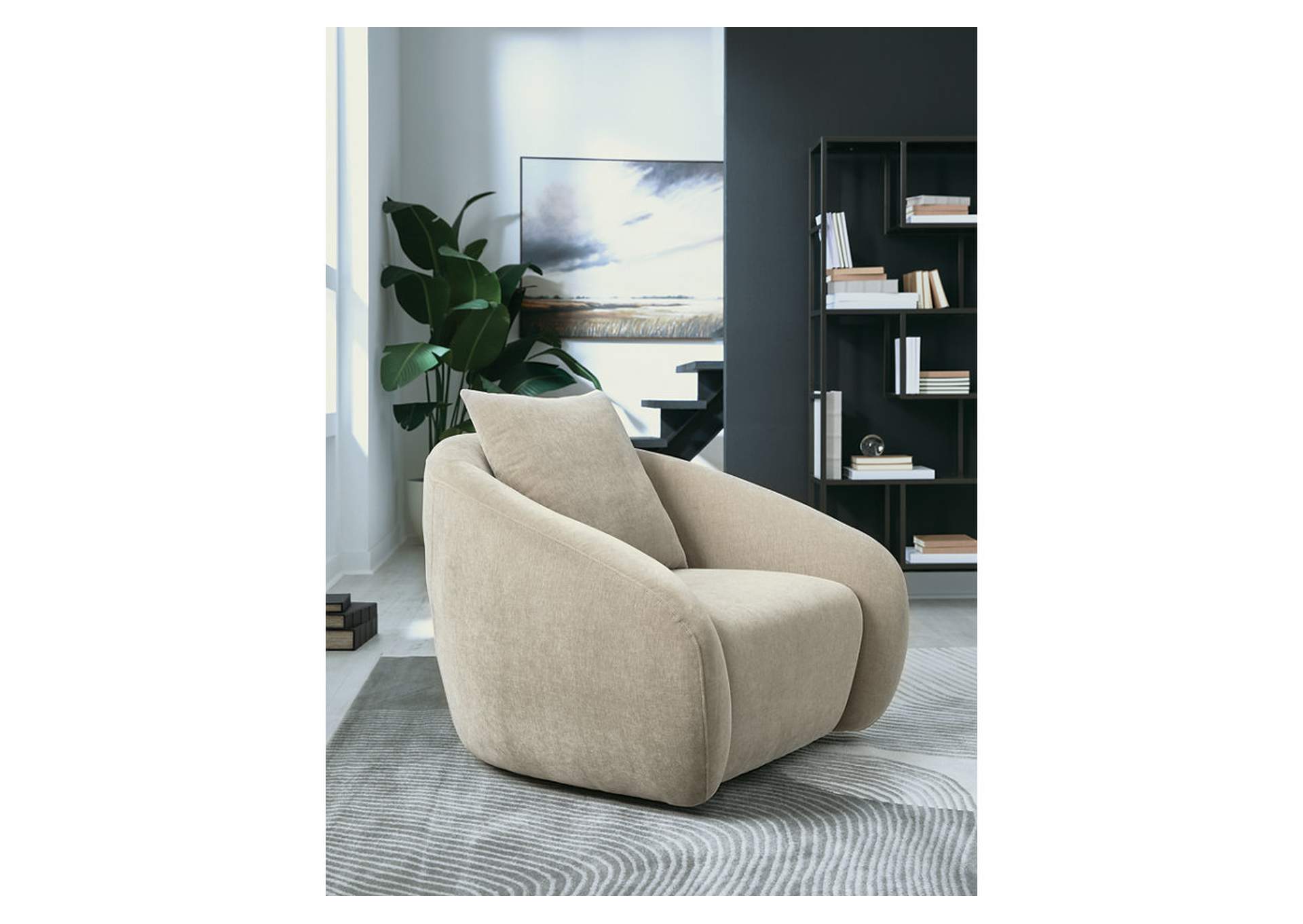 Yahya Swivel Accent Chair image 2
