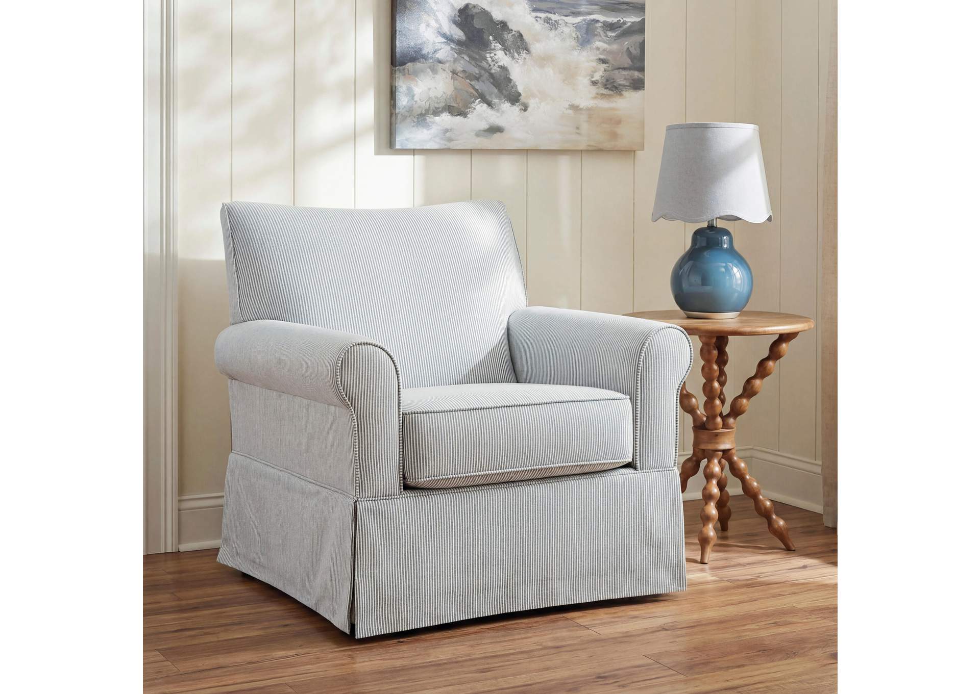 Searcy Swivel Glider Accent Chair image 3