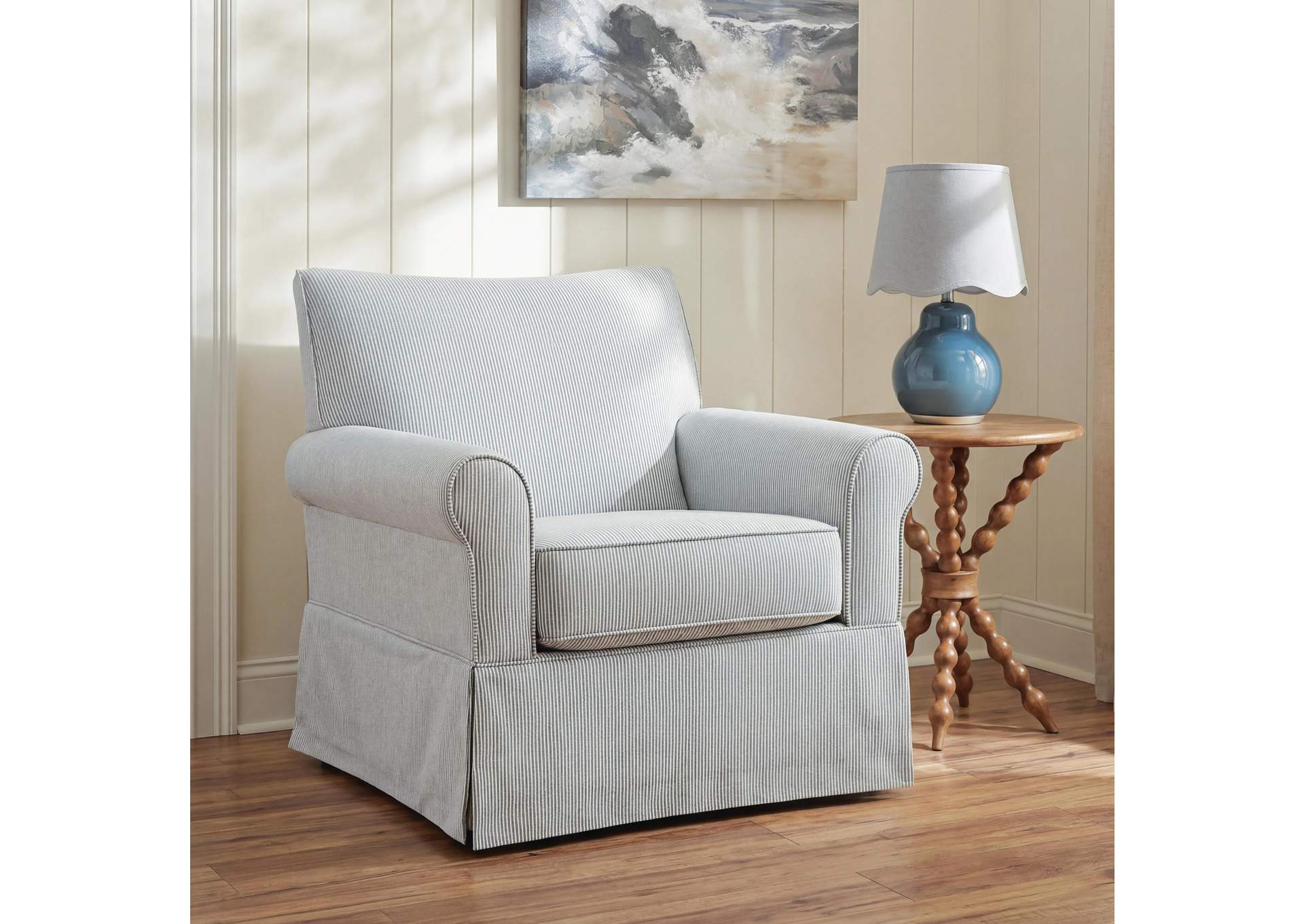 Searcy Swivel Glider Accent Chair image 2