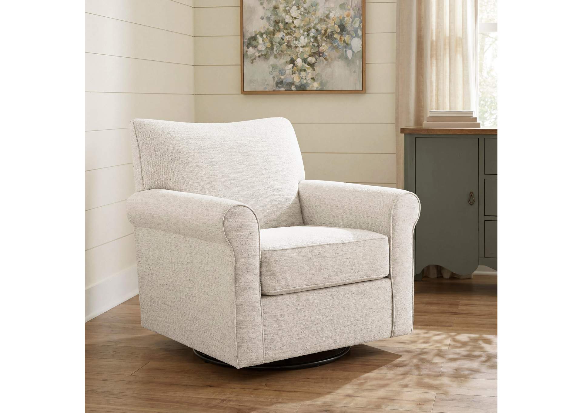 Renley Swivel Glider Accent Chair image 3