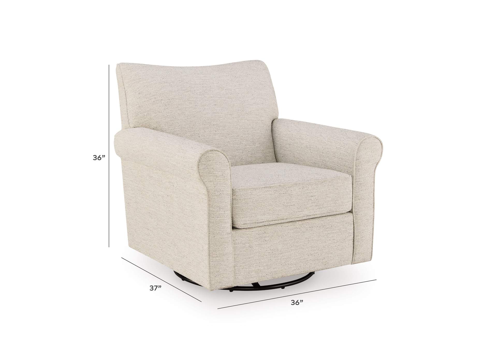 Renley Swivel Glider Accent Chair image 8