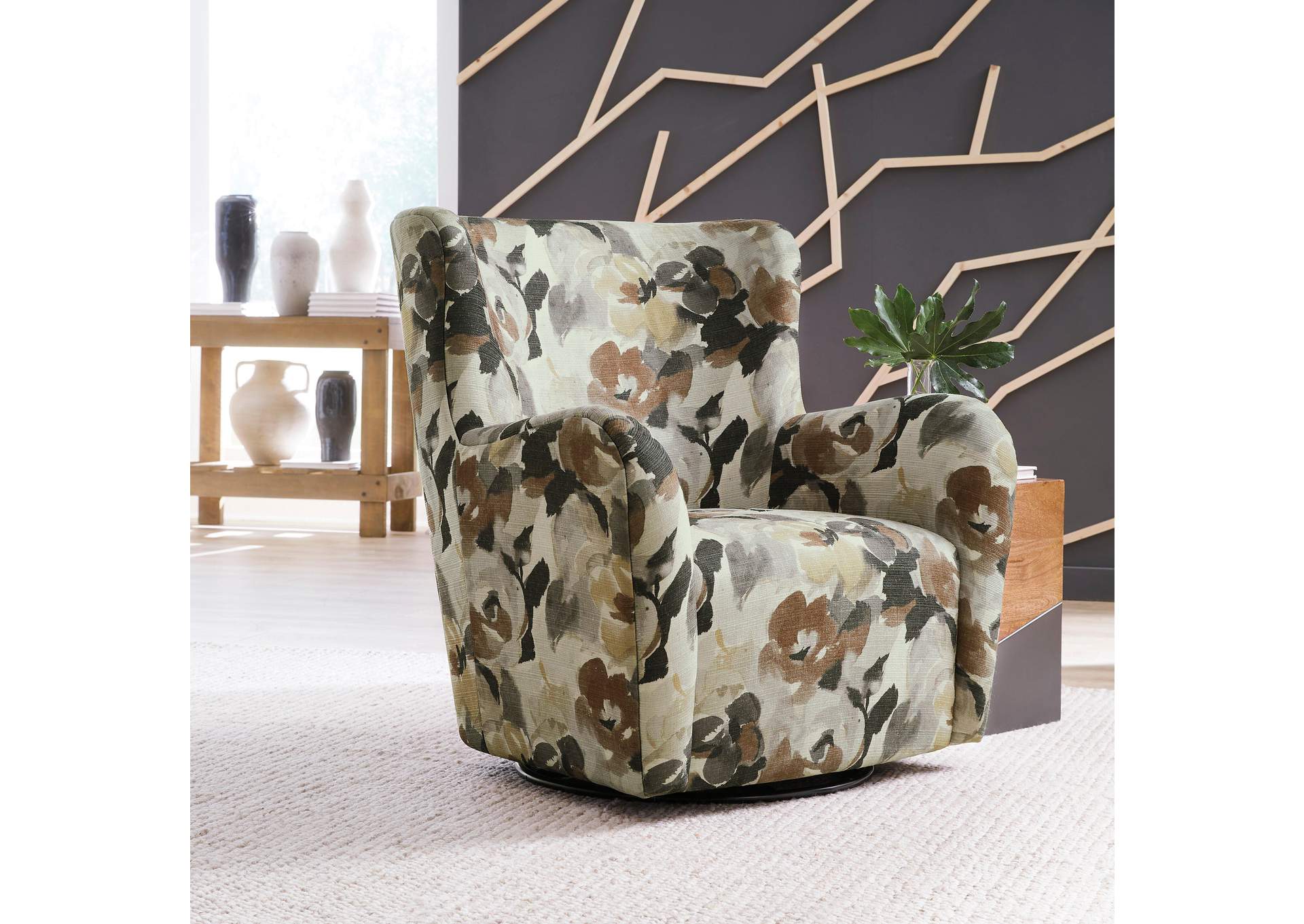 Rowenburg Swivel Glider Accent Chair image 3