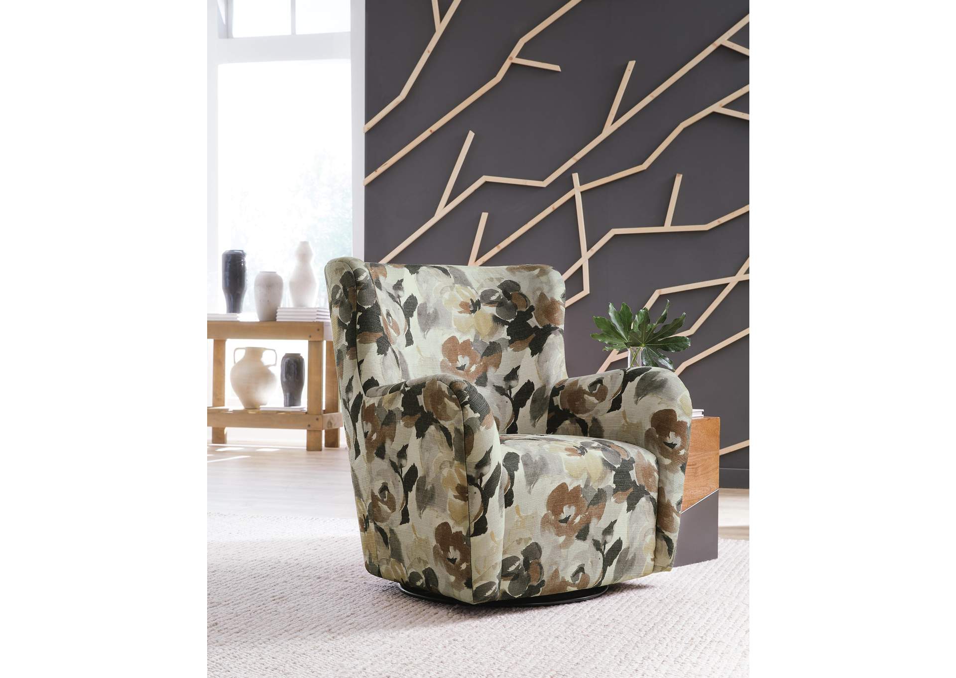 Rowenburg Swivel Glider Accent Chair image 2