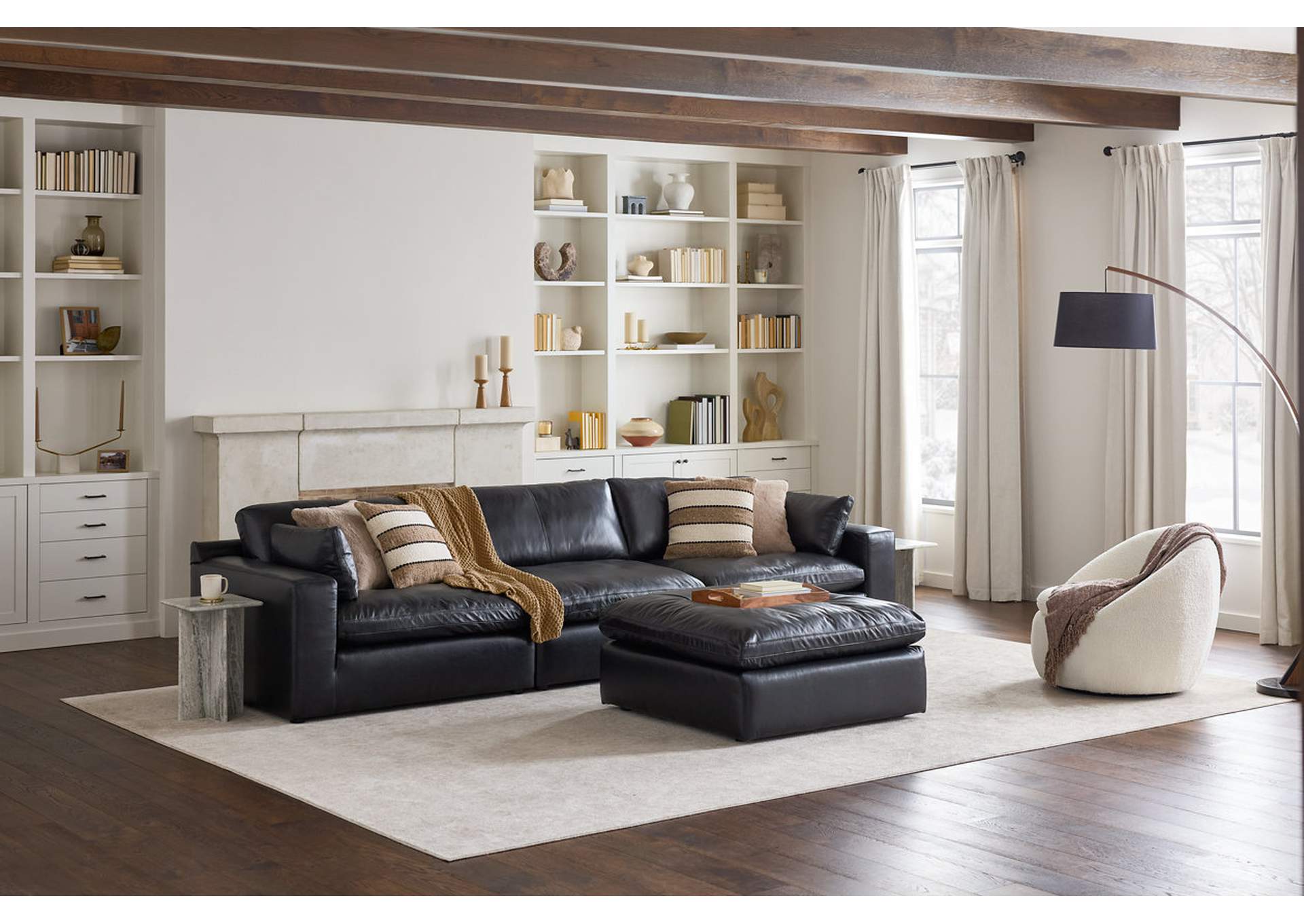 Emilia Oversized Accent Ottoman image 7