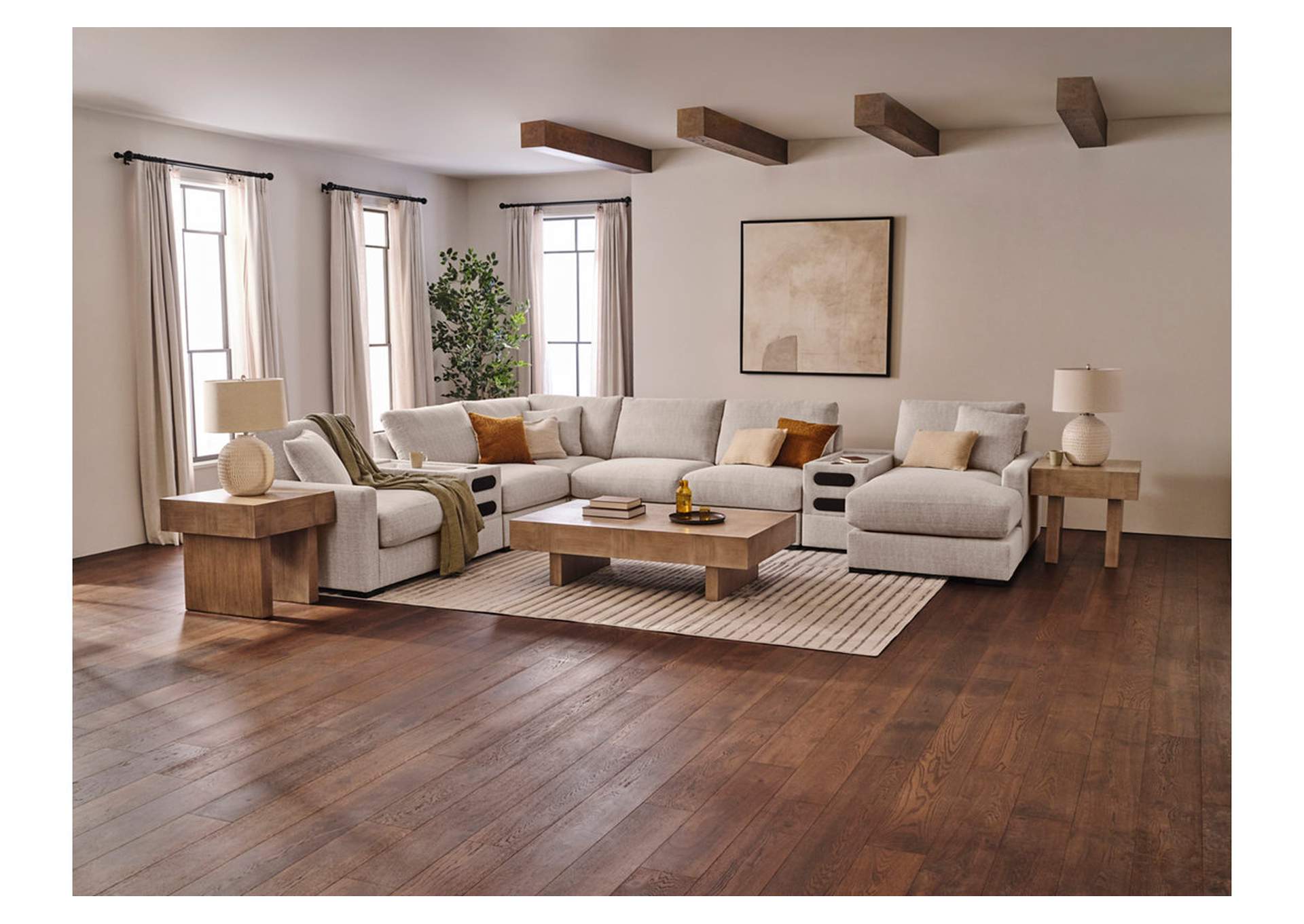 Omaha by Ashley 8-Piece Sectional with Audio System and Chaise image 14
