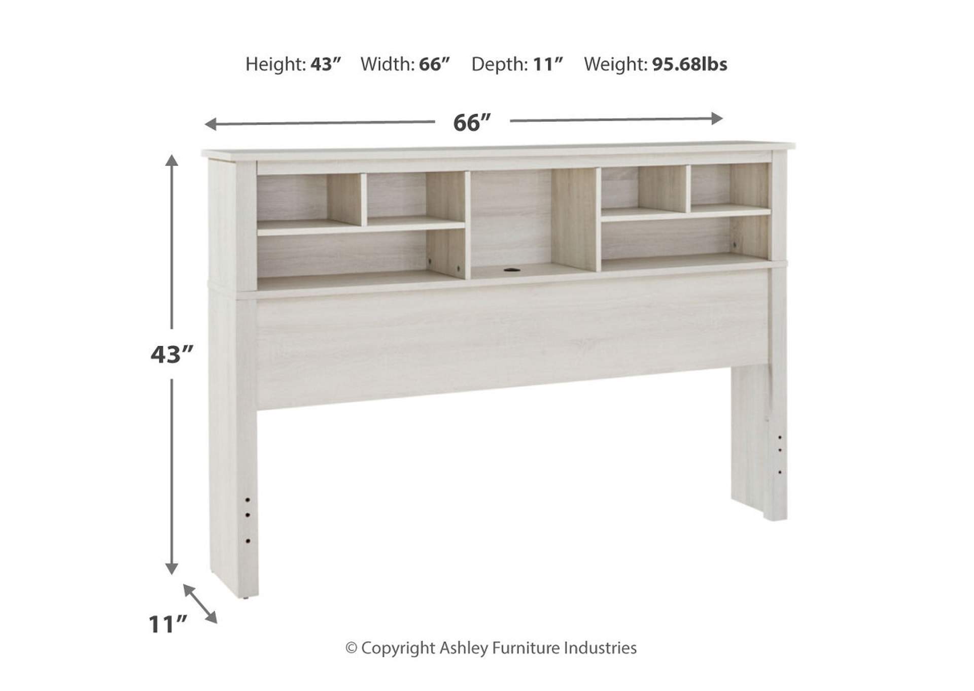 Dorrinson Queen Storage Headboard Bed with 2 Nightstands