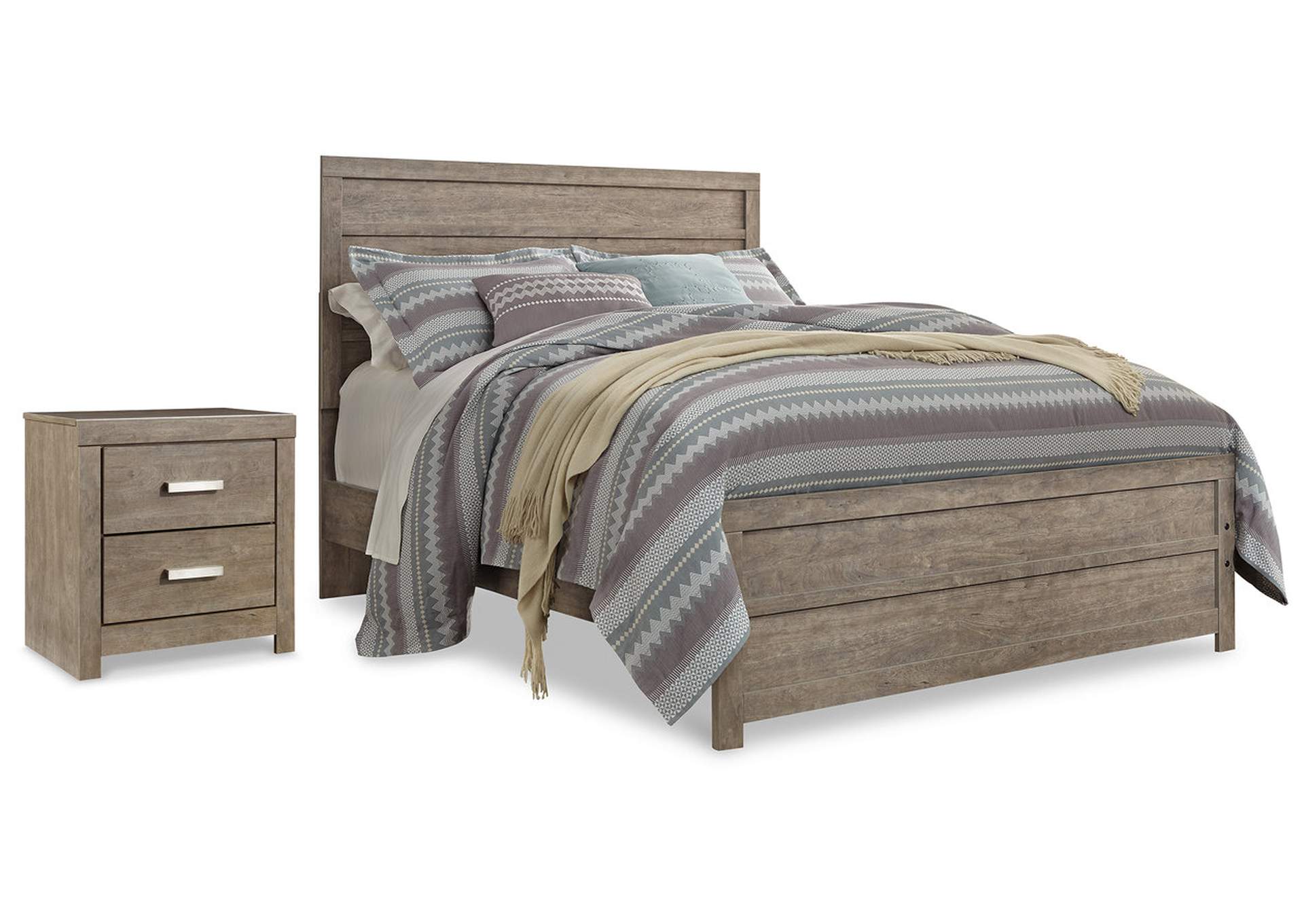 Culverbach Queen Panel Bed and Nightstand image 1