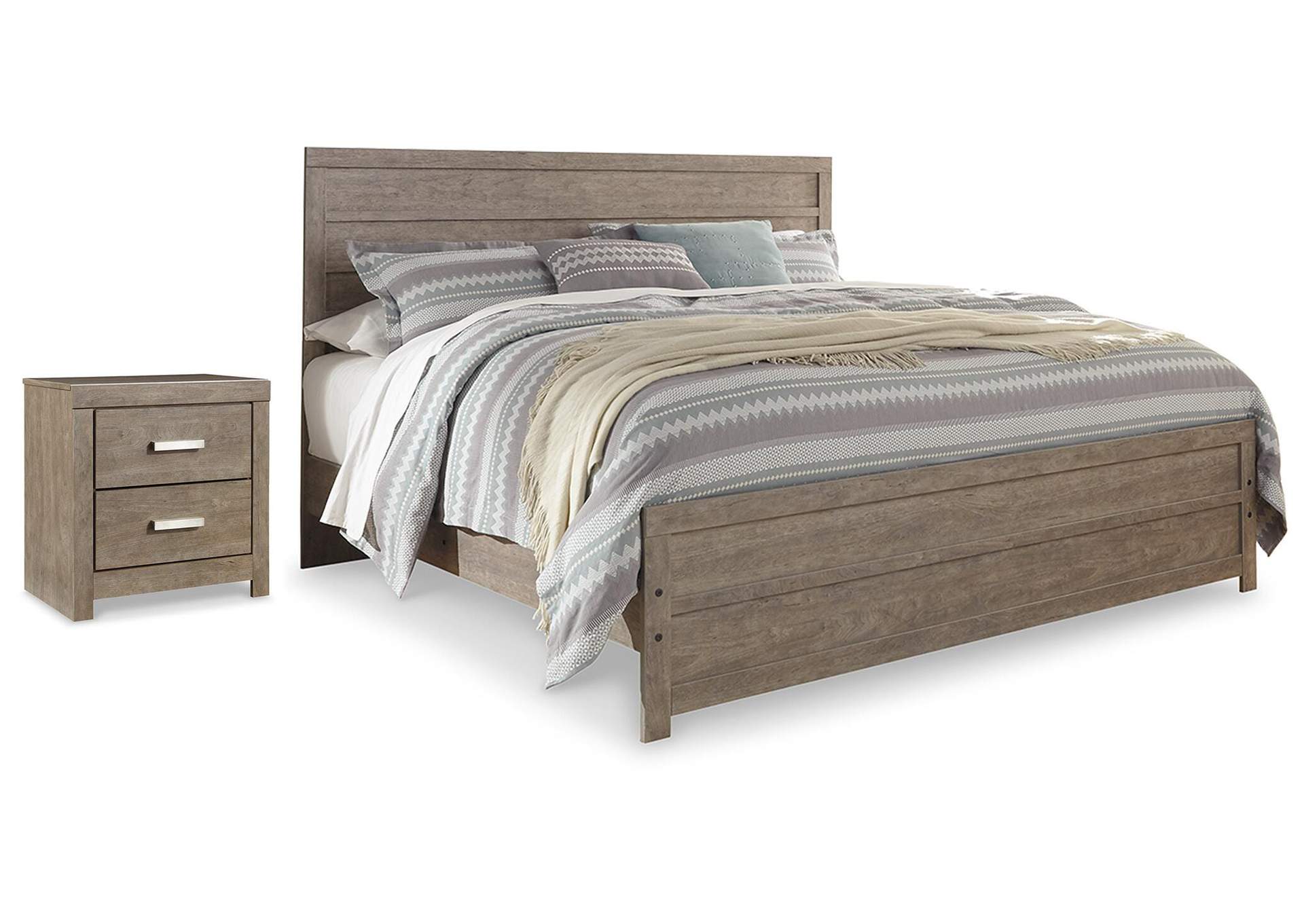 Culverbach King Panel Bed and Nightstand image 1