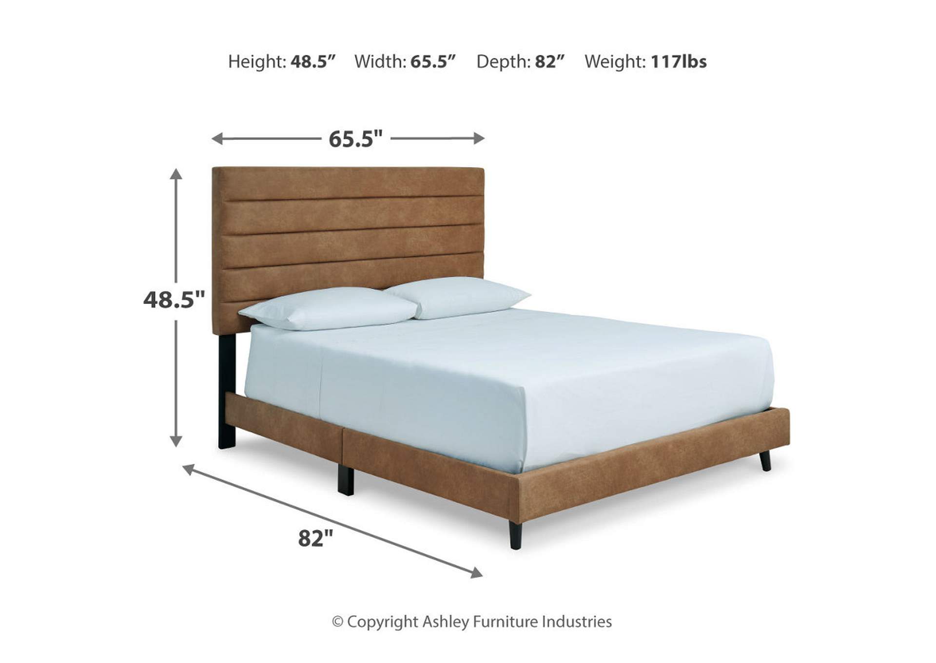 Vintasso Queen Upholstered Bed