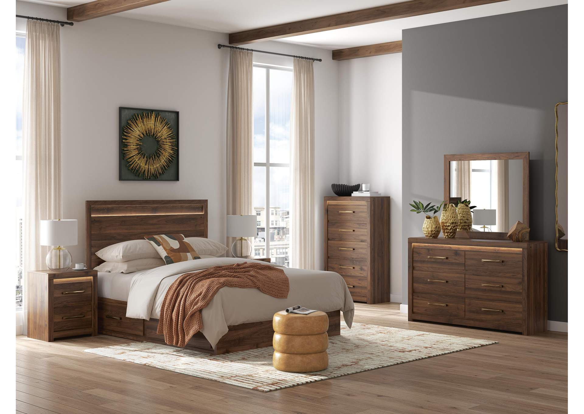 Janfyn Queen Panel Bed with Storage image 13