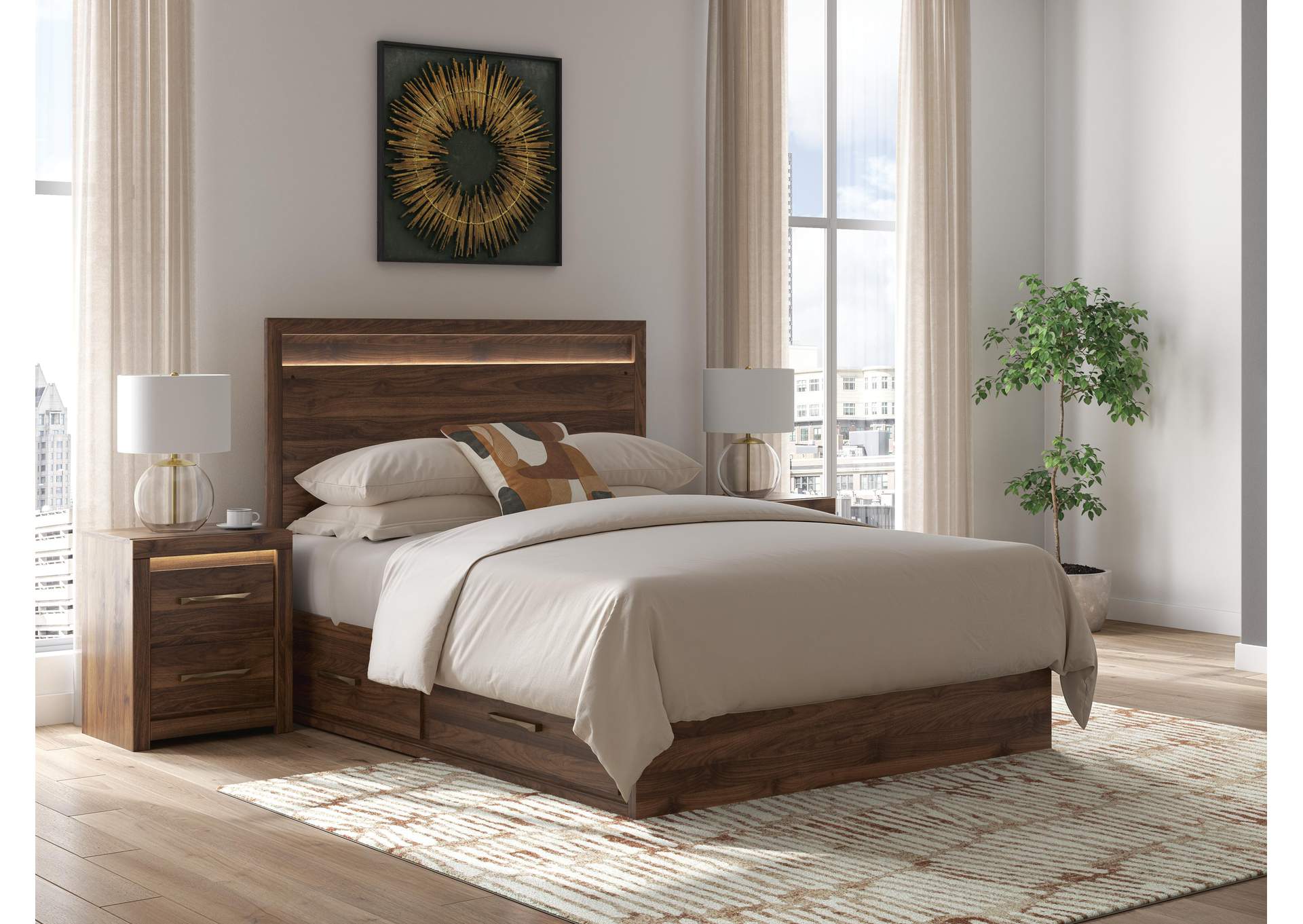 Janfyn Queen Panel Bed with Storage image 2