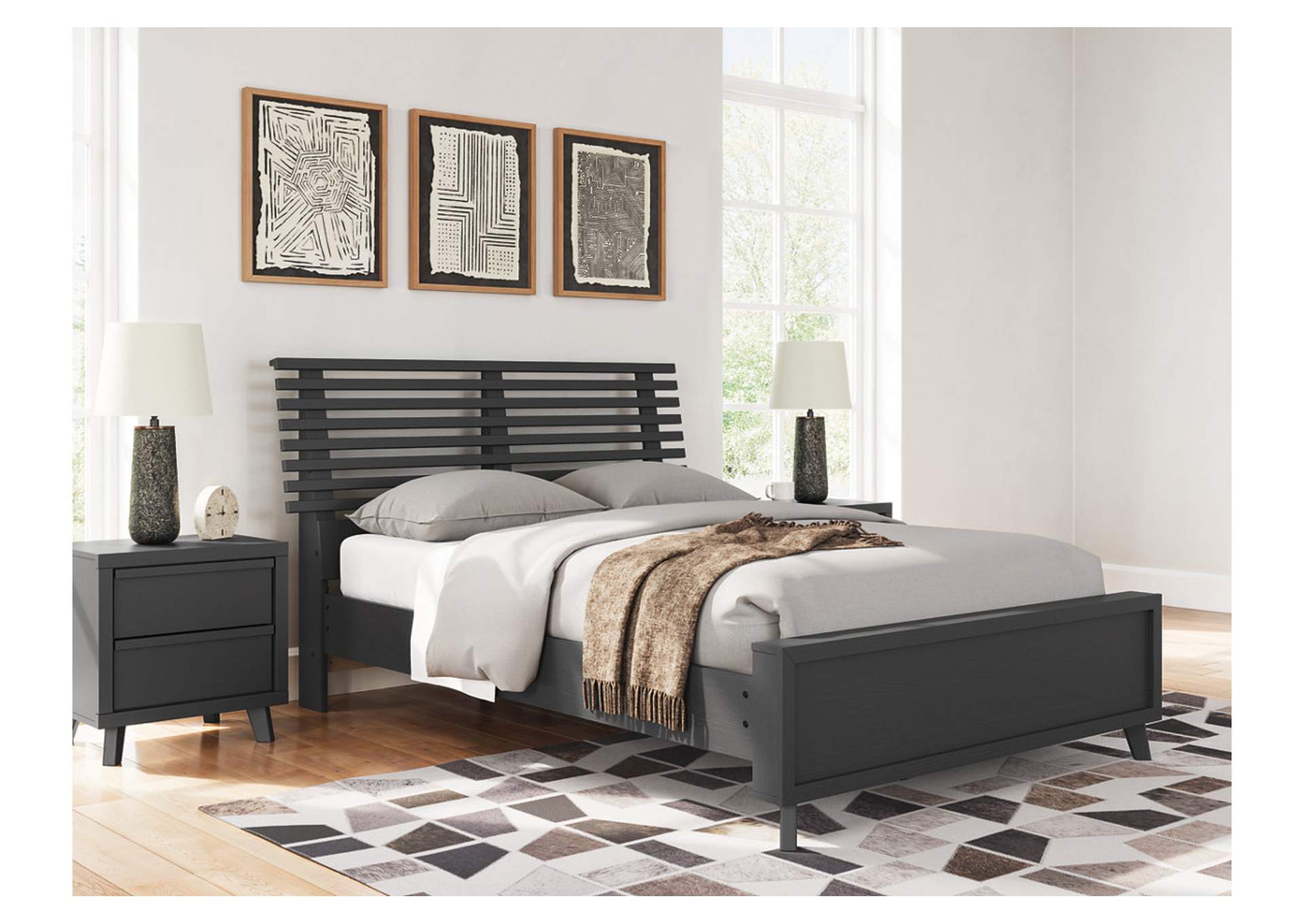 Danziar Full Slat Panel Bed image 2