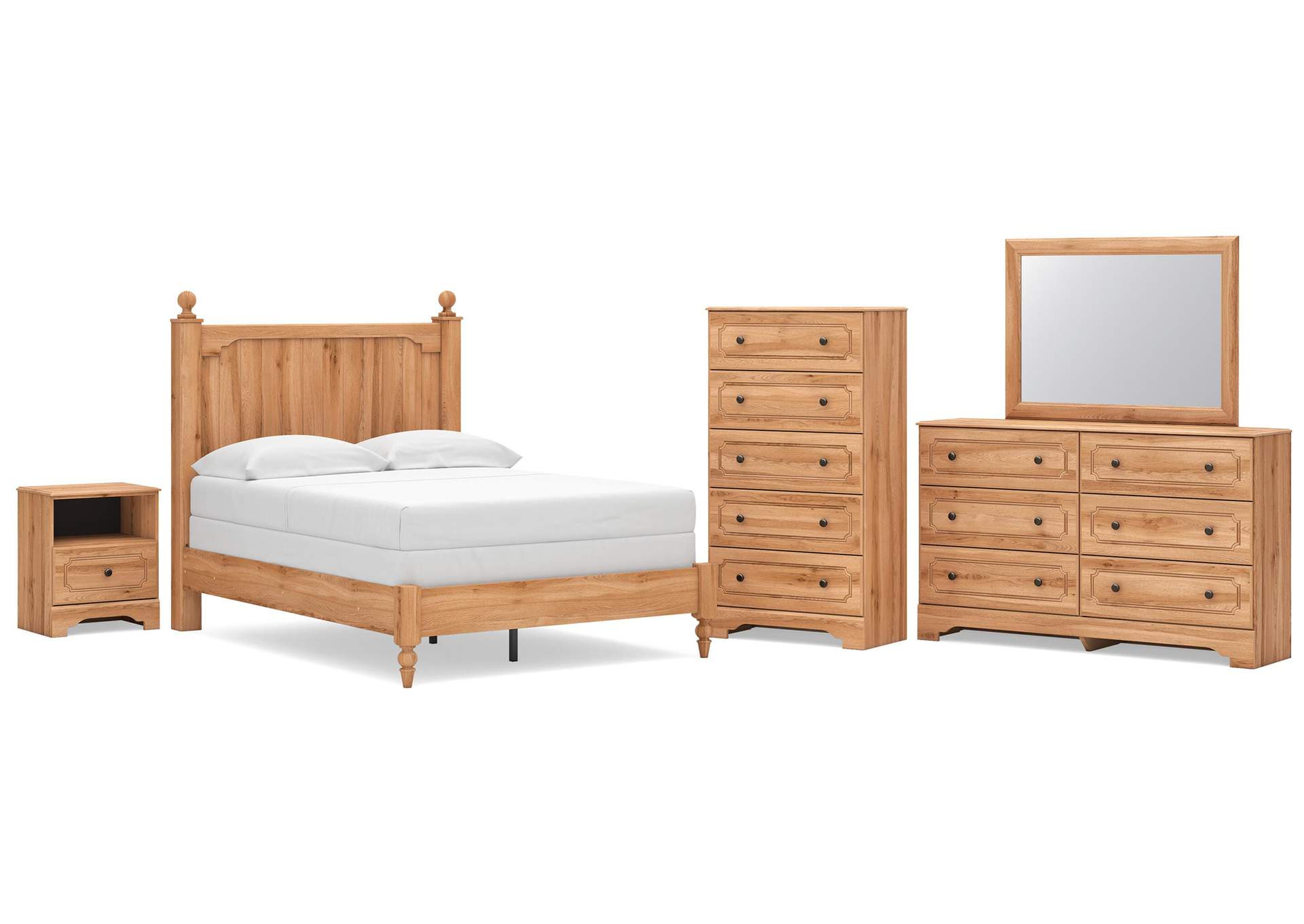 Aleaport Full Panel Bed, Dresser, Mirror, Chest and Nightstand image 1