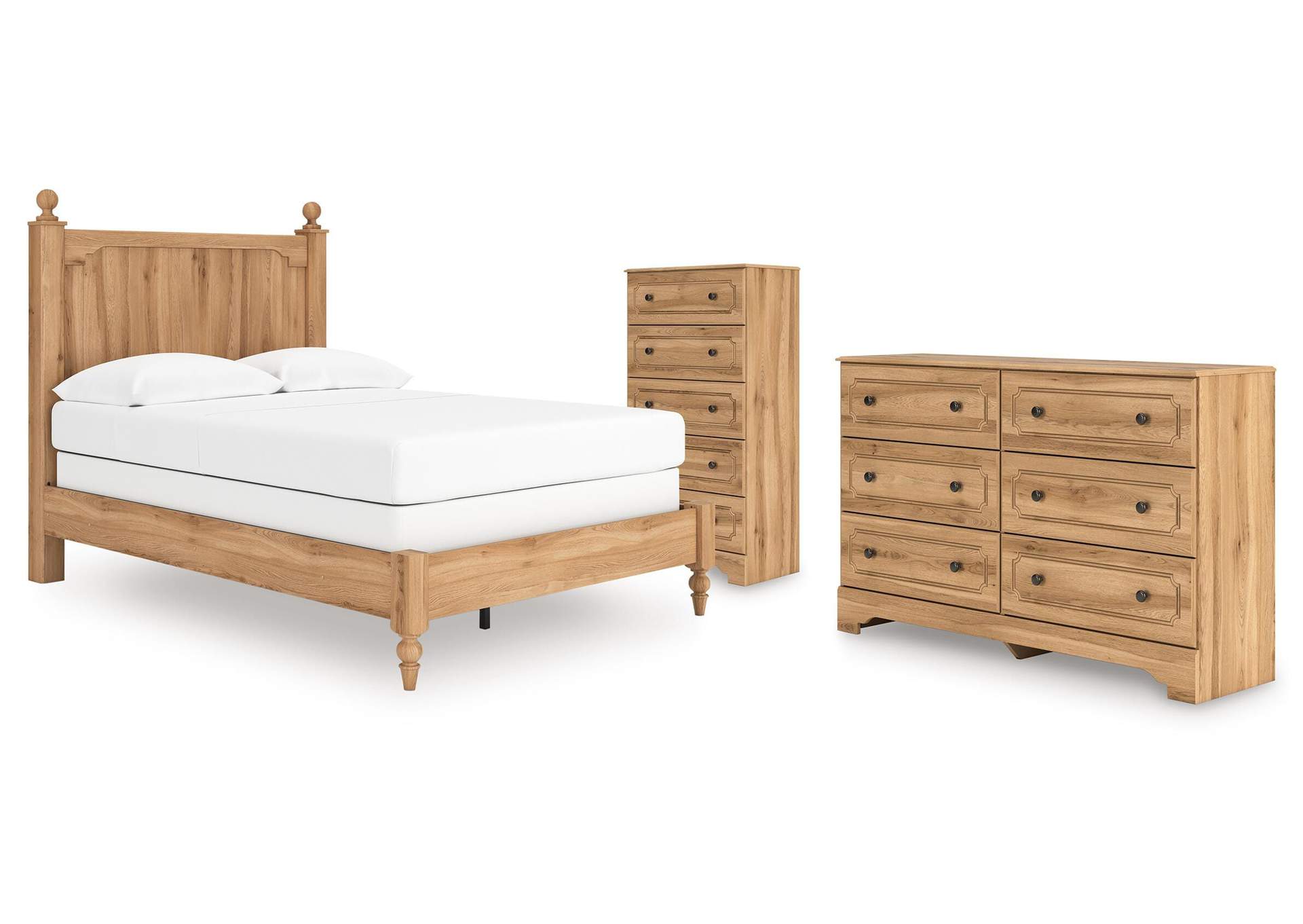 Galletyn Full Panel Bed with Dresser and Chest image 1