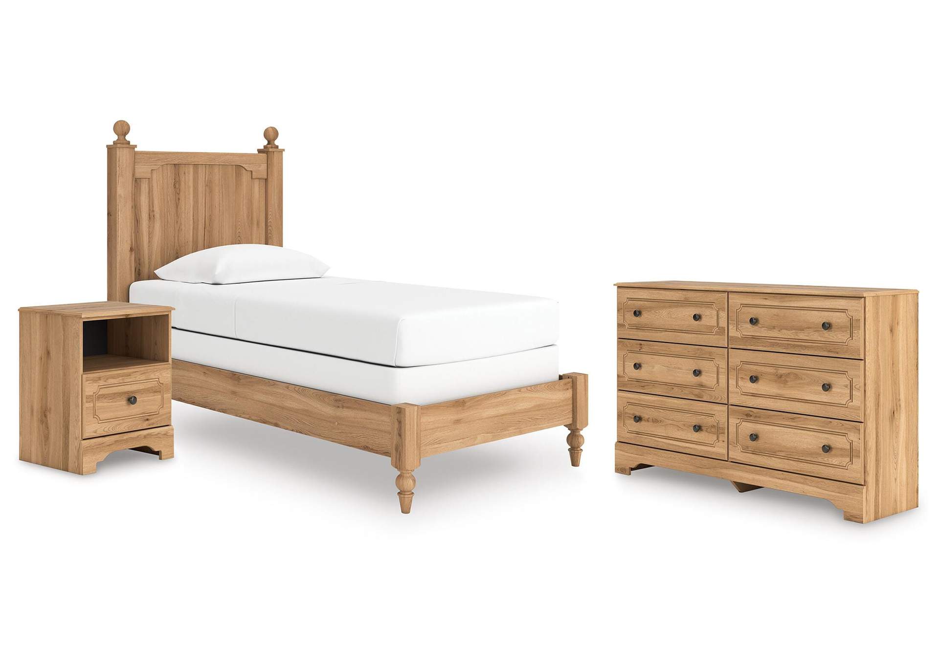 Galletyn Twin Panel Bed with Dresser and Nightstand image 1