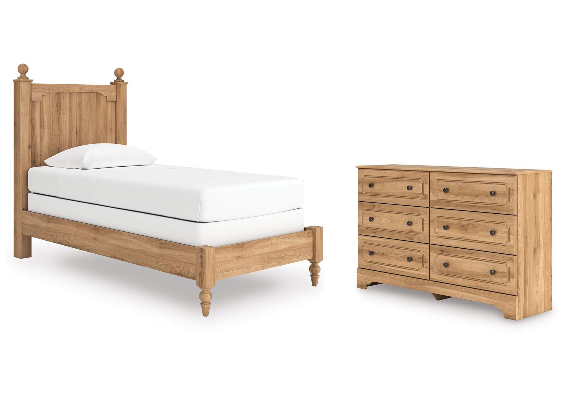 Galletyn Twin Panel Bed with Dresser image 1