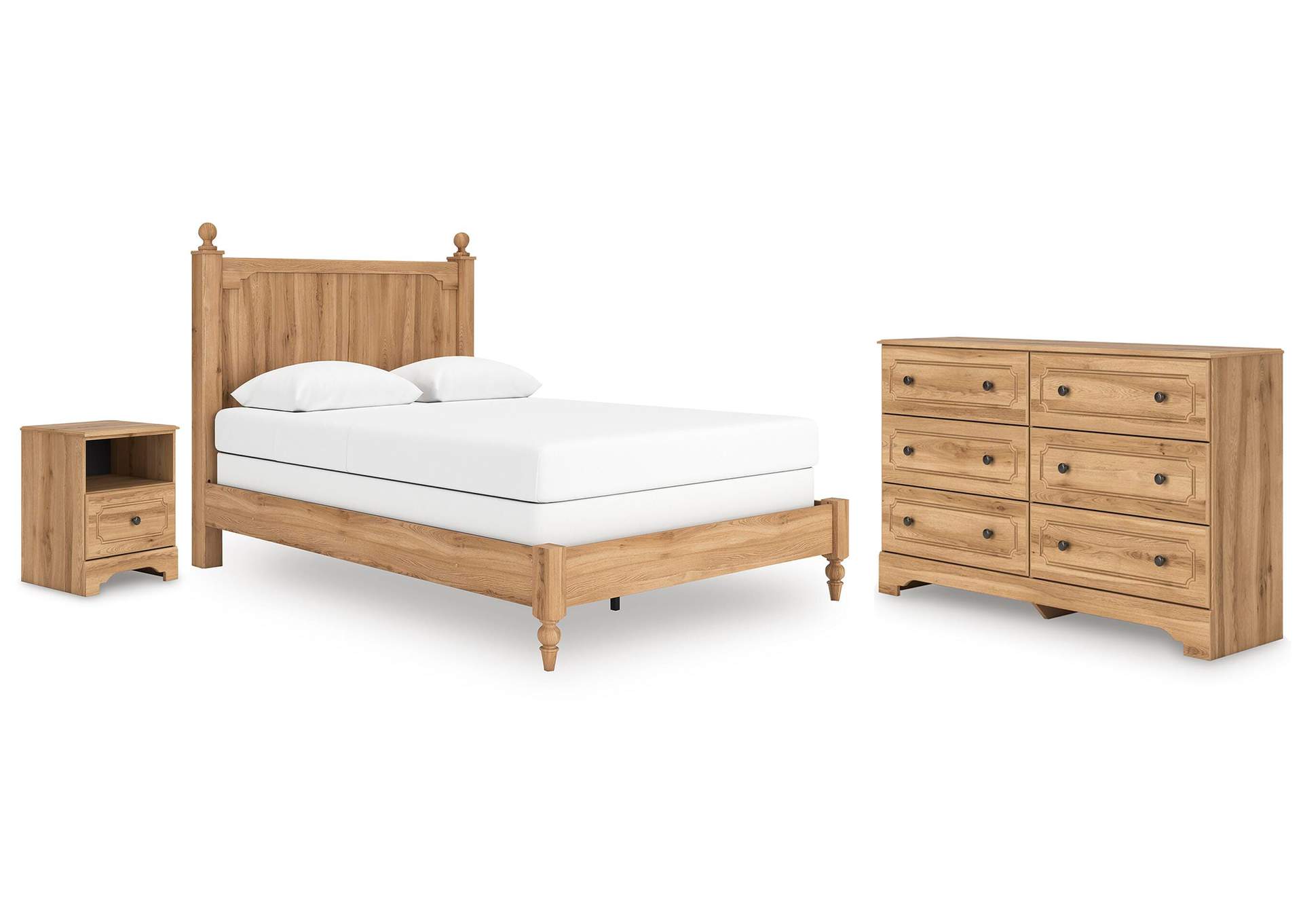 Galletyn Queen Panel Bed with Dresser and Nightstand image 1